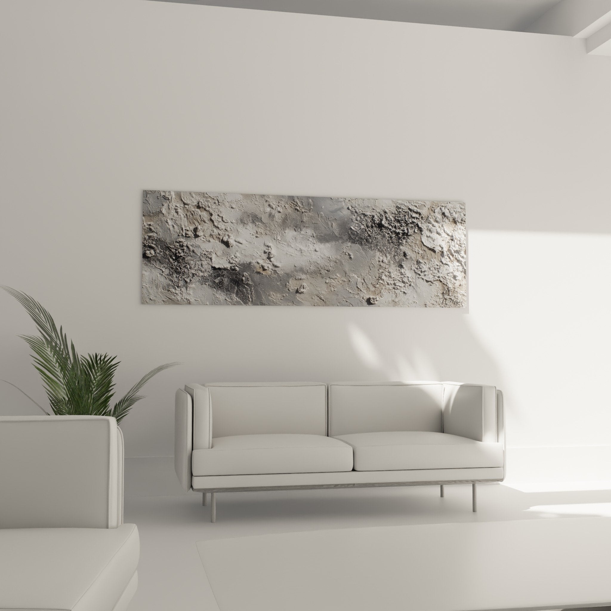 Textured relief detail gray silver craters sculptural abstract material