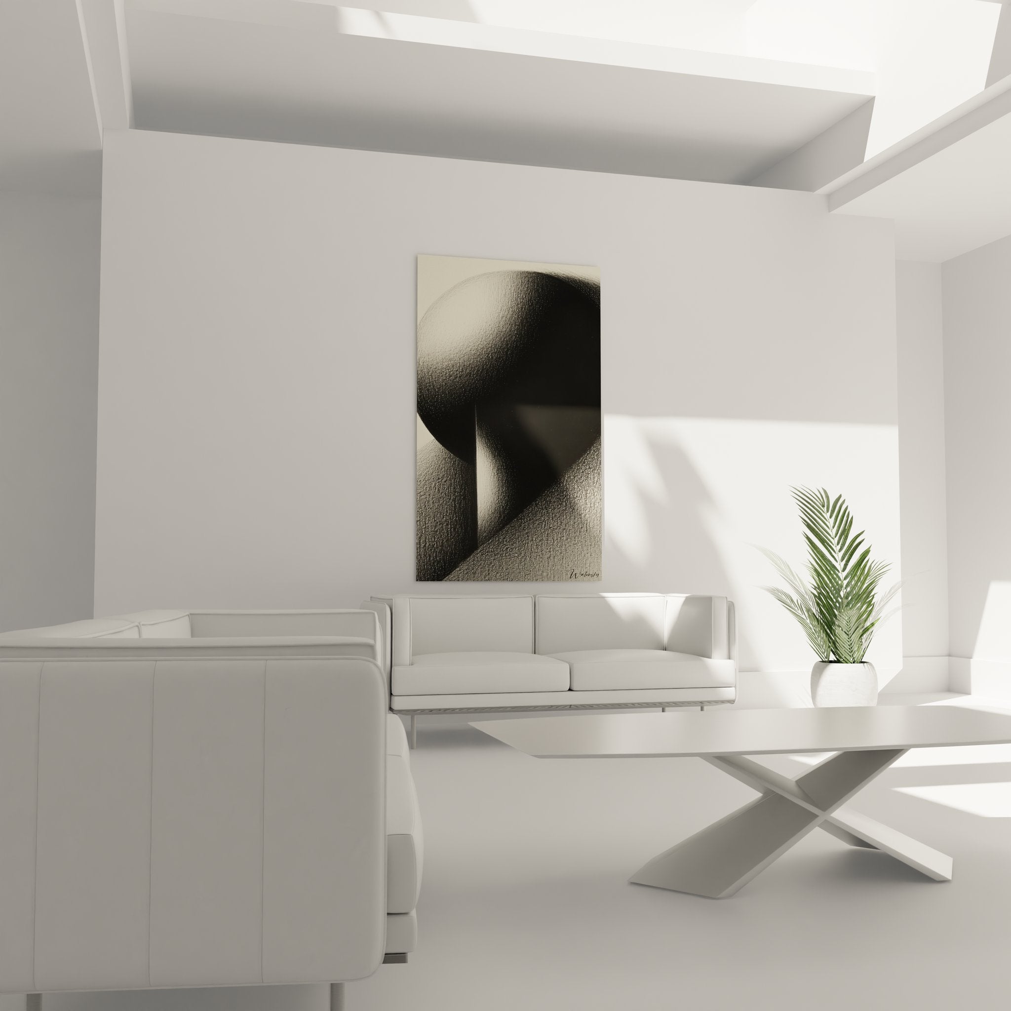 Gros plan détail texture sphère géométrique abstraite art mural moderne finition premium