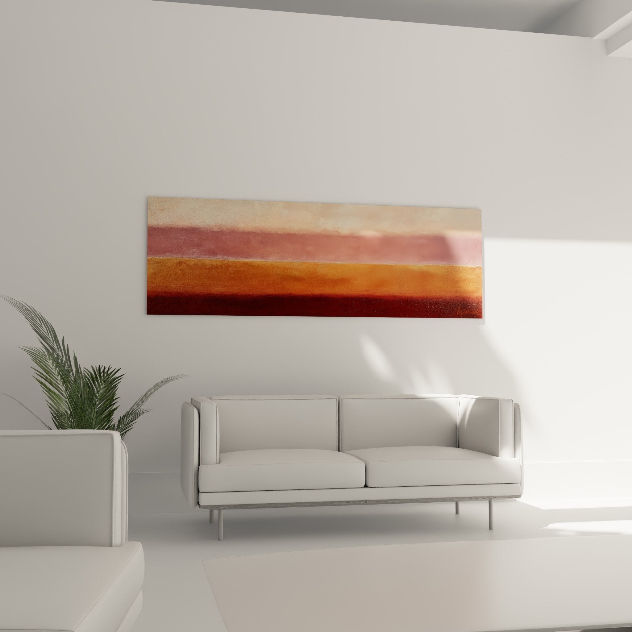 Abstract painting texture detail gradient orange red burgundy painterly texture chromatic nuances feng shui earth