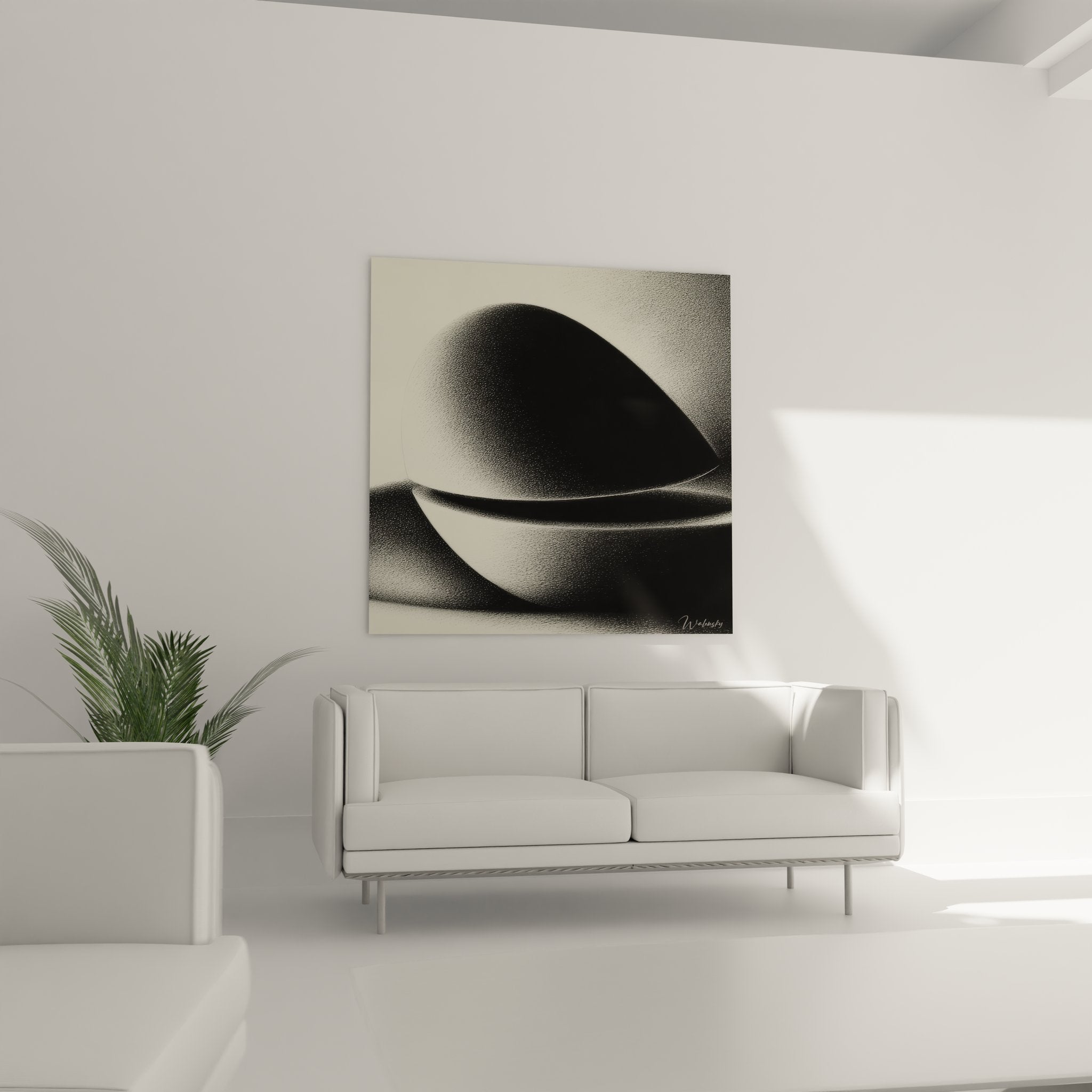 Gros plan détail texture tableau sphère abstraite géométrique technique fusain art contemporain