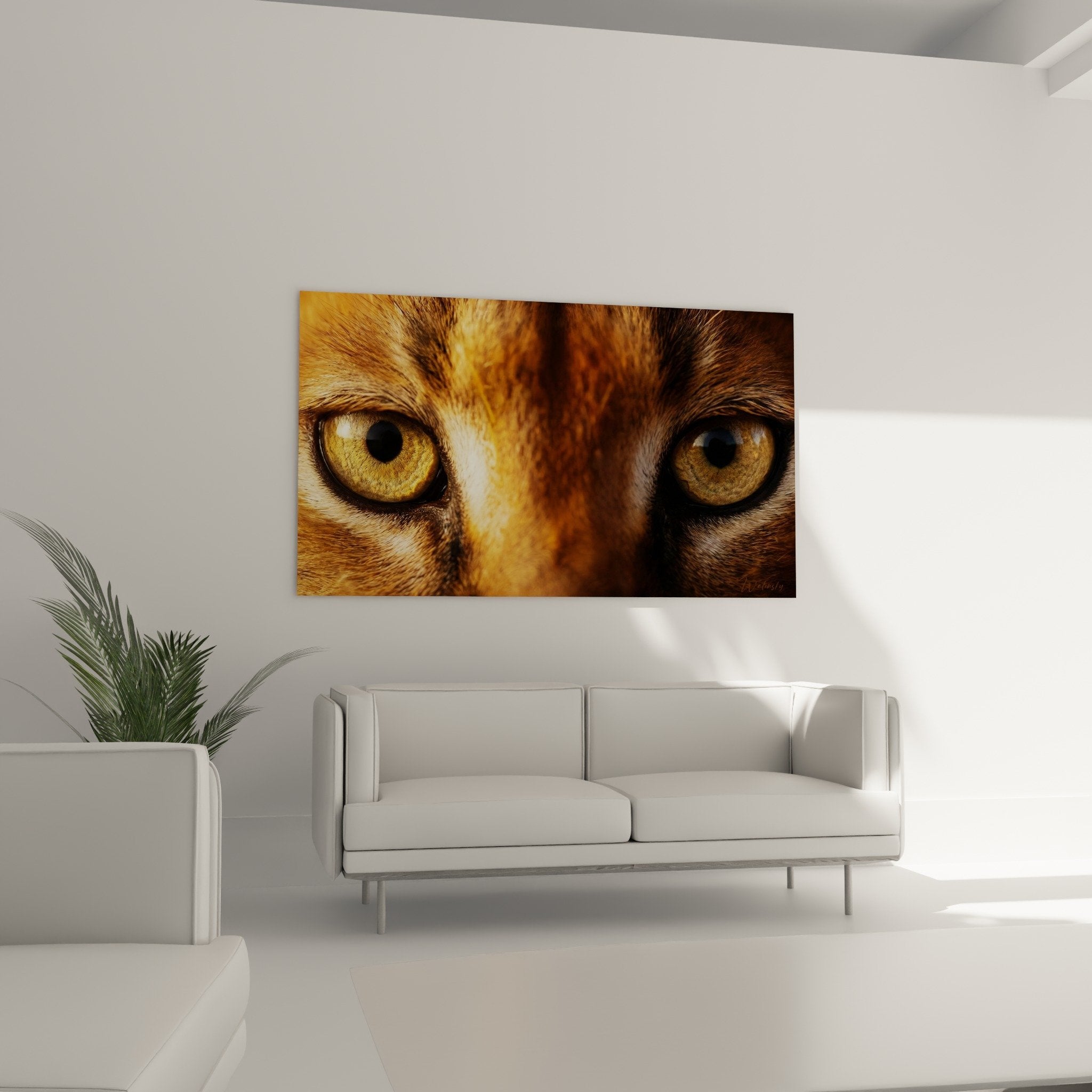 detailaufnahme goldene augen caracal iris leuchtende reflexe fauve fell großaufnahme künstlerisch