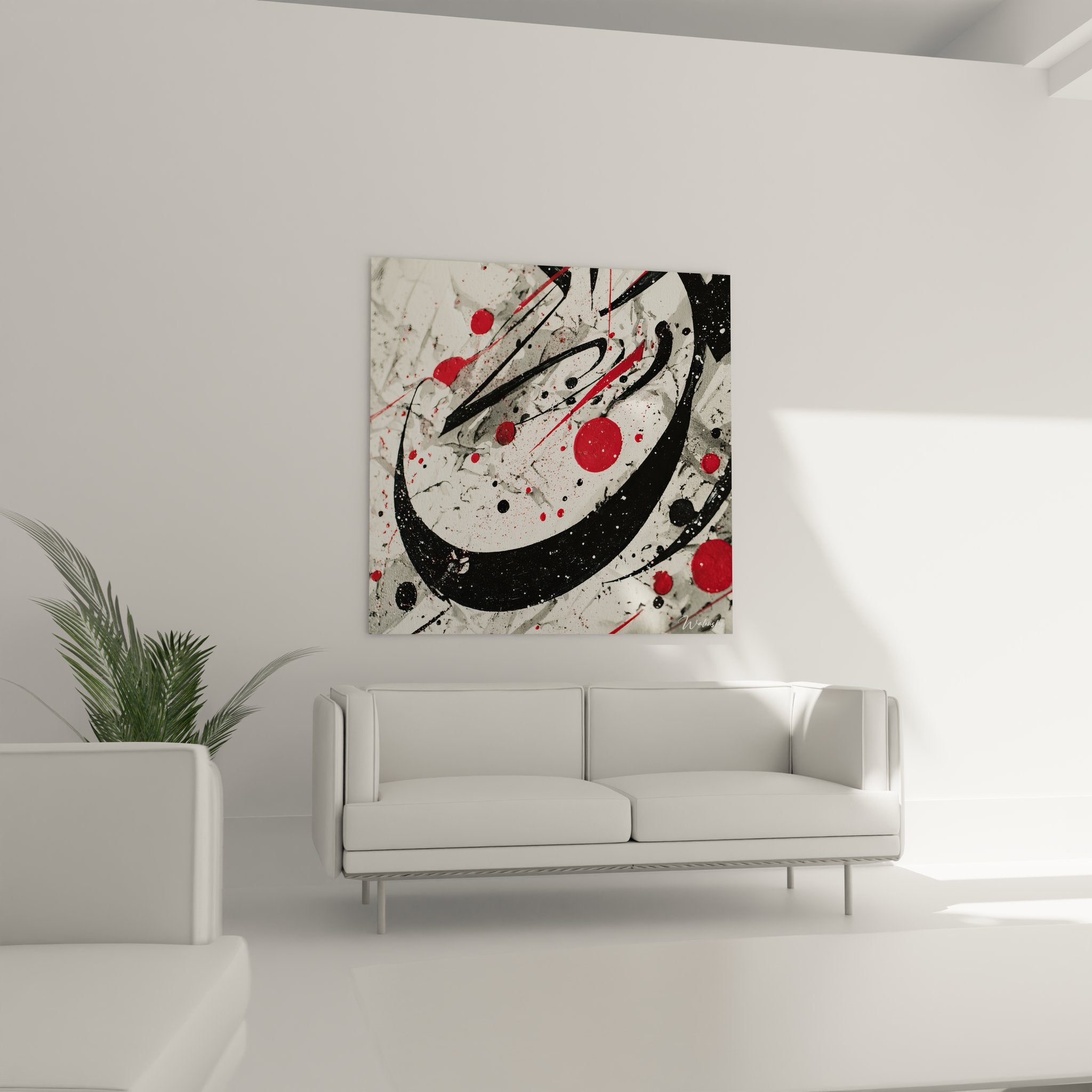 Gros plan texture peinture abstraite éclaboussures rouge noir détails artistiques