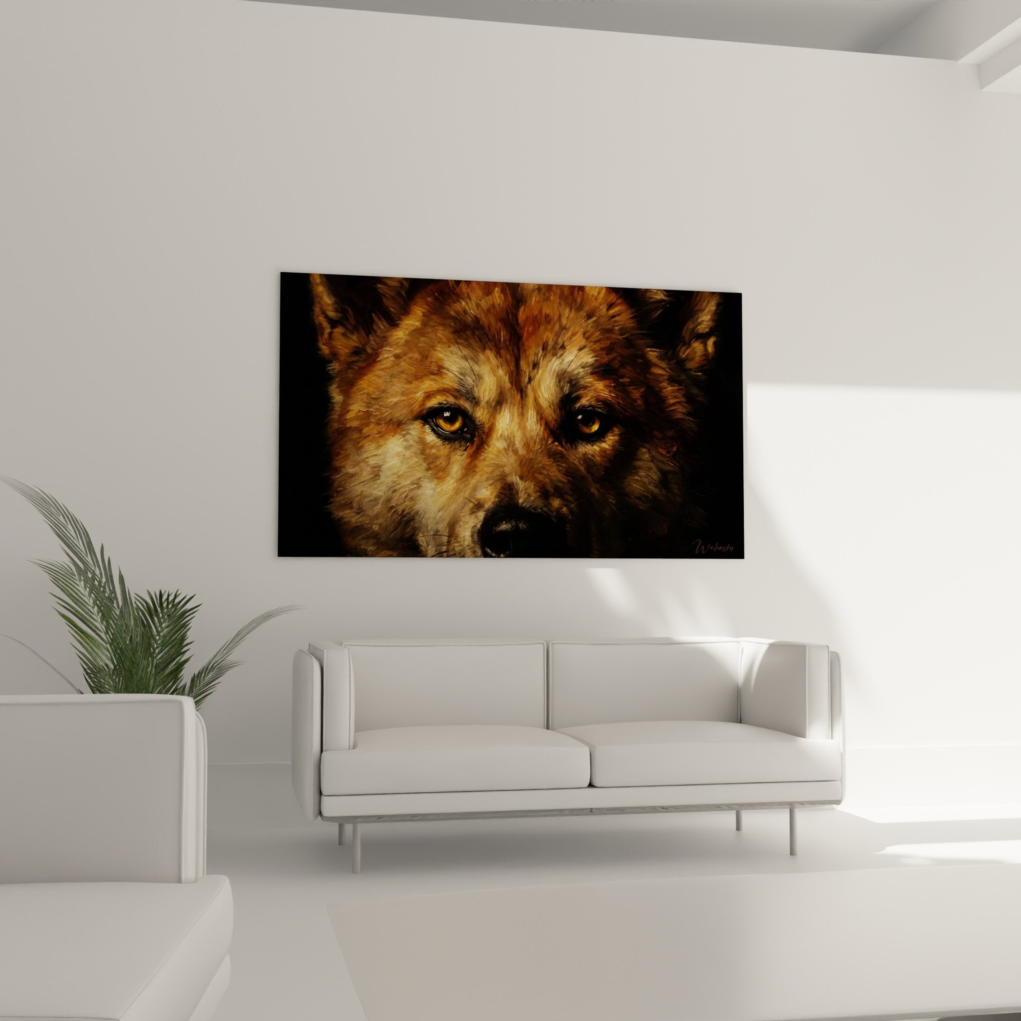 Primo piano occhi ambrati Akita Inu, dettagli del mantello dorato e ramato, ritratto artistico del cane espressivo