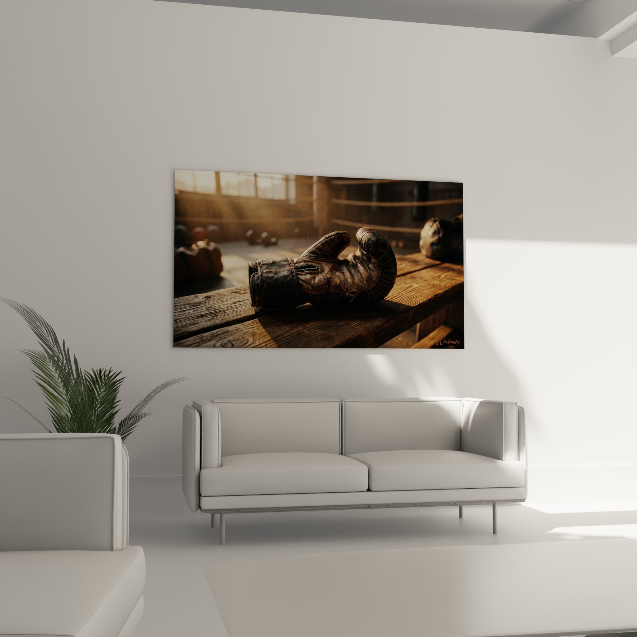 Détail gros plan cuir patiné gants de boxe vintage - texture authentique sport combat