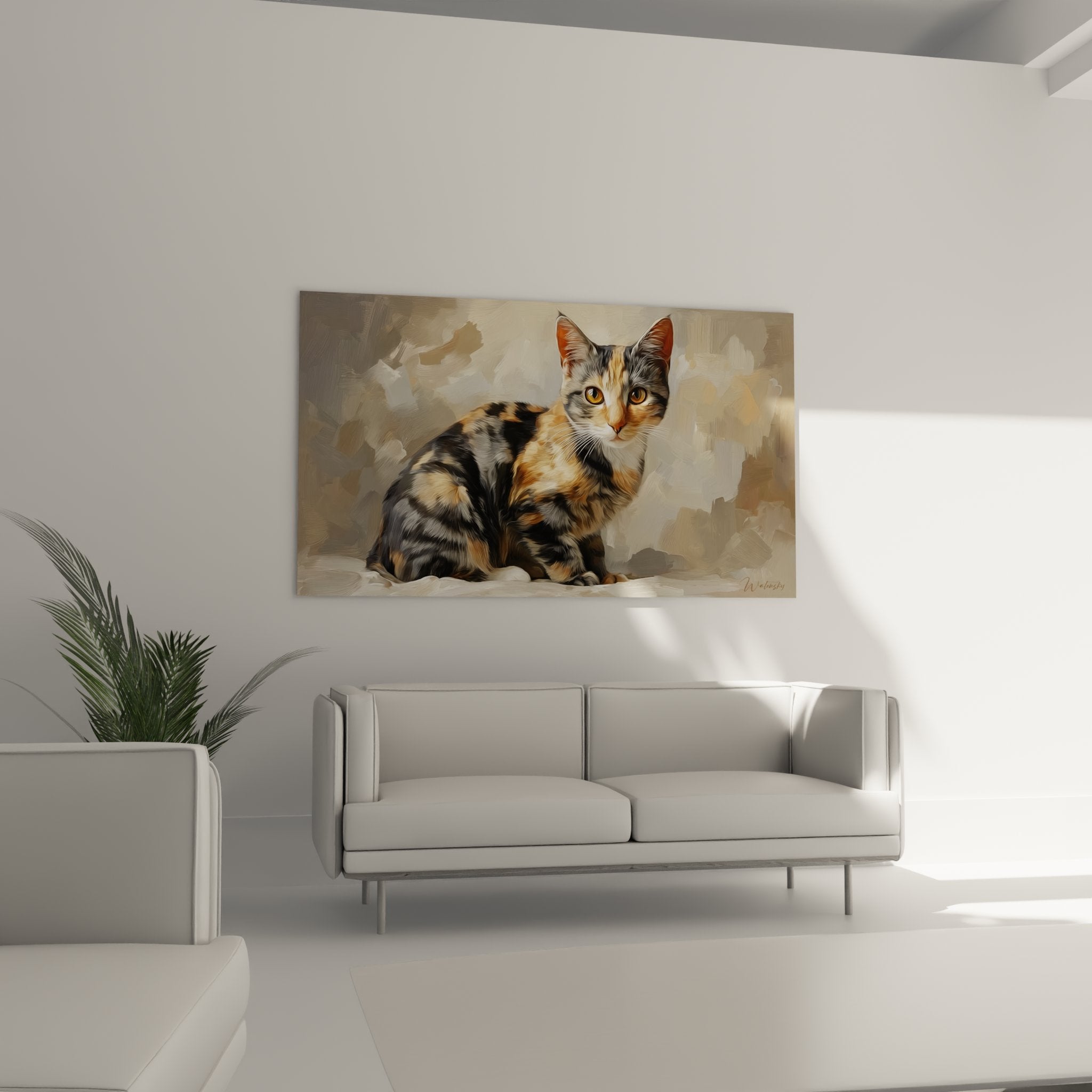 Gros plan portrait chat American Shorthair pelage ecaille tortue details artistiques yeux ambre expressifs