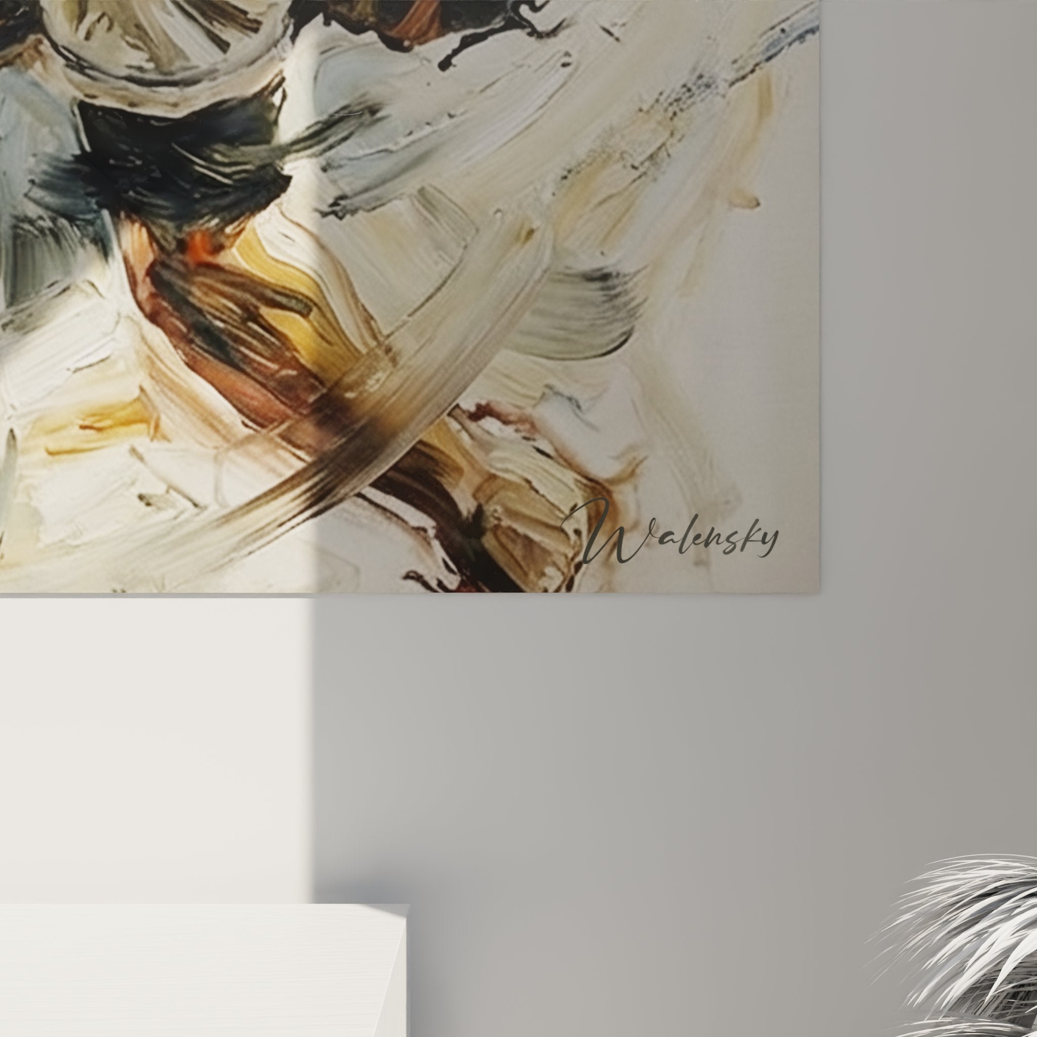 Vue ensemble tableau baseball vintage joueur action decoration interieur moderne art sport mural