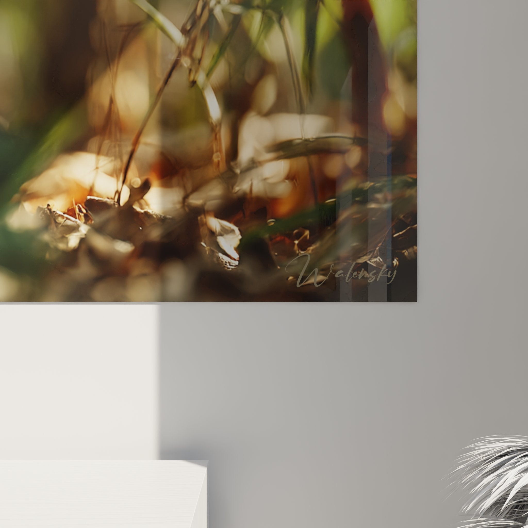 Vue d'ensemble tableau chat Sokoke format paysage, œuvre décorative murale pour salon ou bureau moderne