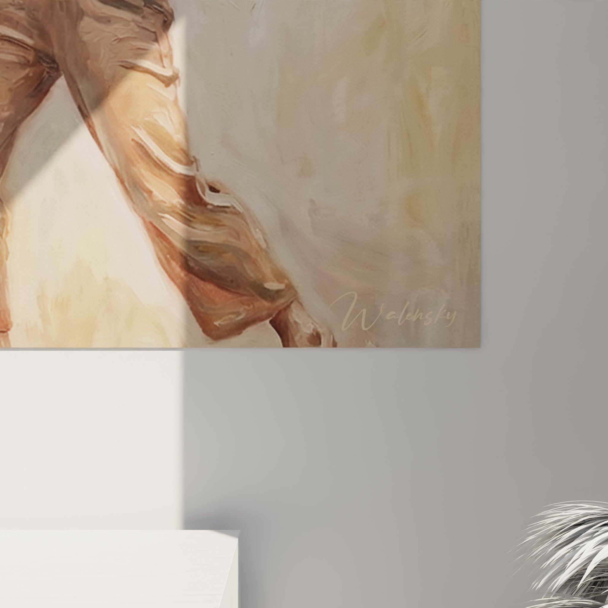 Vista d'insieme opera d'arte danza contemporanea con composizione armoniosa di quattro ballerini