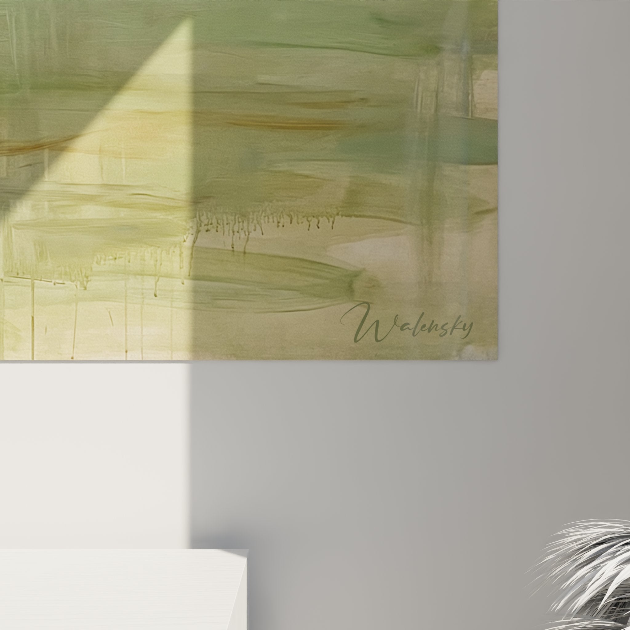 Vue ensemble tableau baseball plongeon spectaculaire, art mural sport decoration interieure moderne