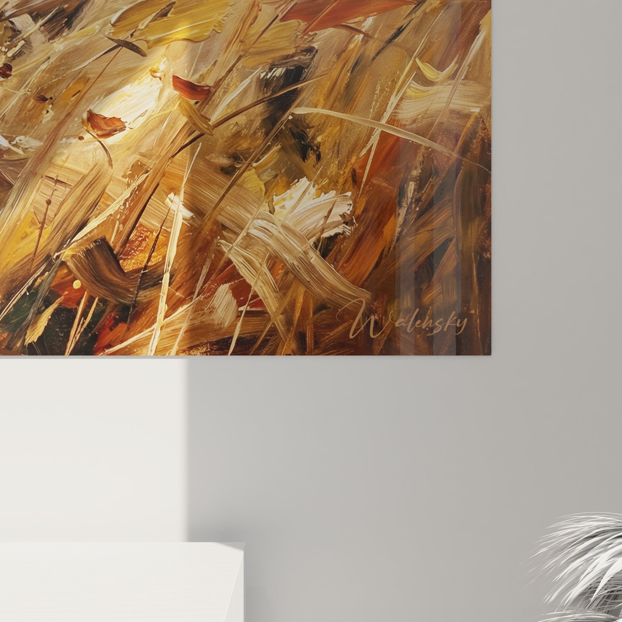 Vue d'ensemble tableau mural chasse aux faisans avec meute de chiens, œuvre d'art pour passionnés cynégétique