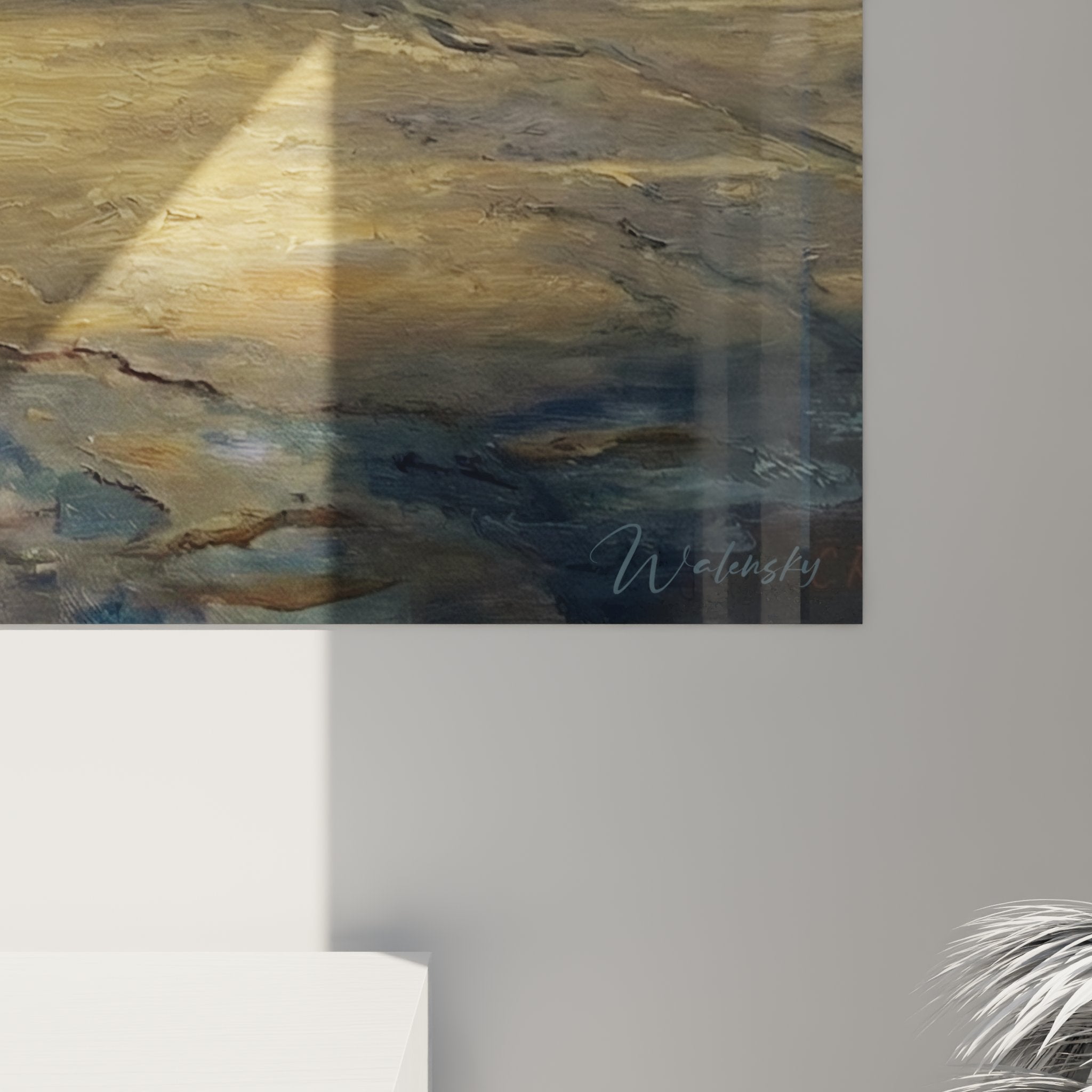 Overview skipping rope tableau schoolyard buildings background melancholic atmosphere wall art