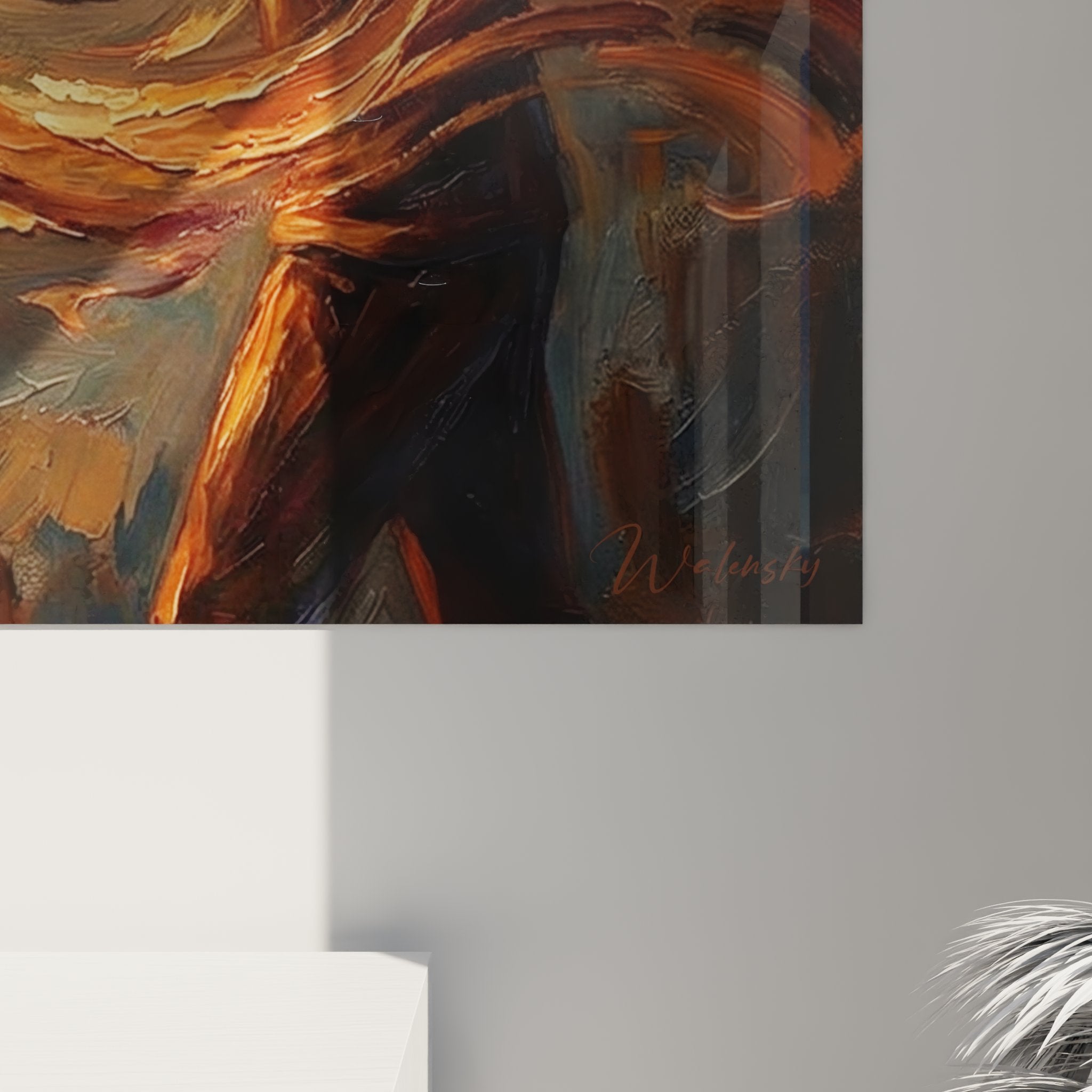 Vue ensemble tableau paralympique decoration interieure art mural sport inclusion flamme olympique inspiration