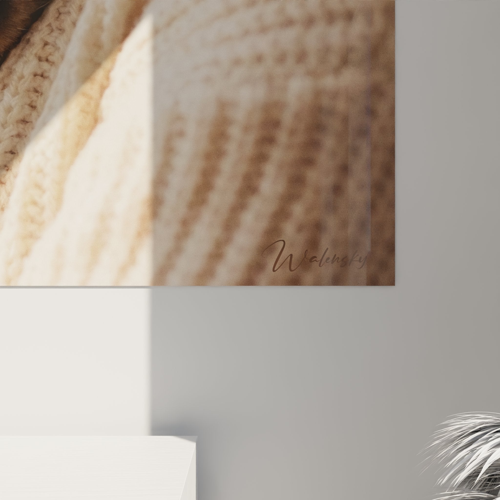 Vue d'ensemble tableau chat Balinais, art mural décoratif pour intérieur contemporain