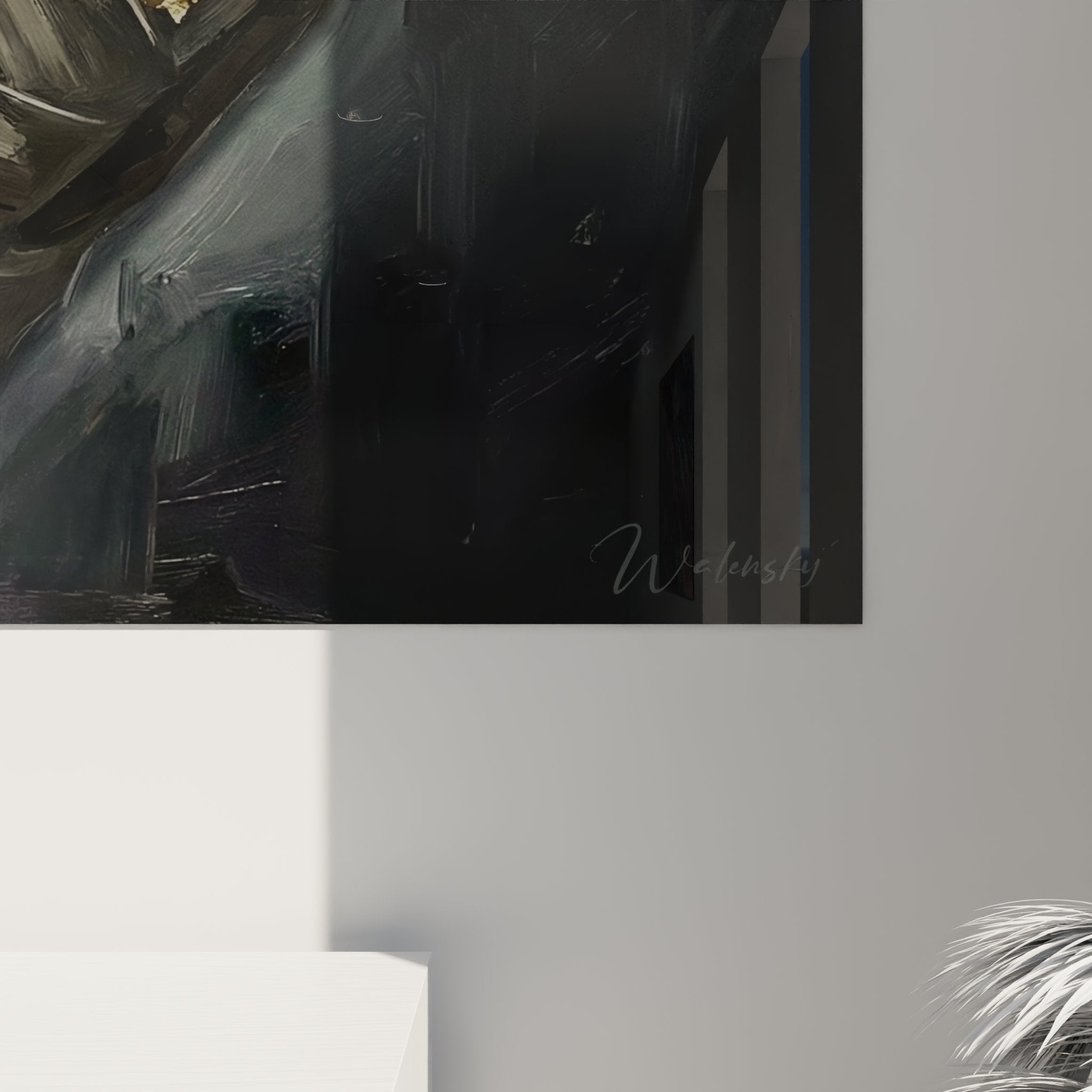 Vue d'ensemble tableau mural MMA main bandée fighter decoration interieur moderne