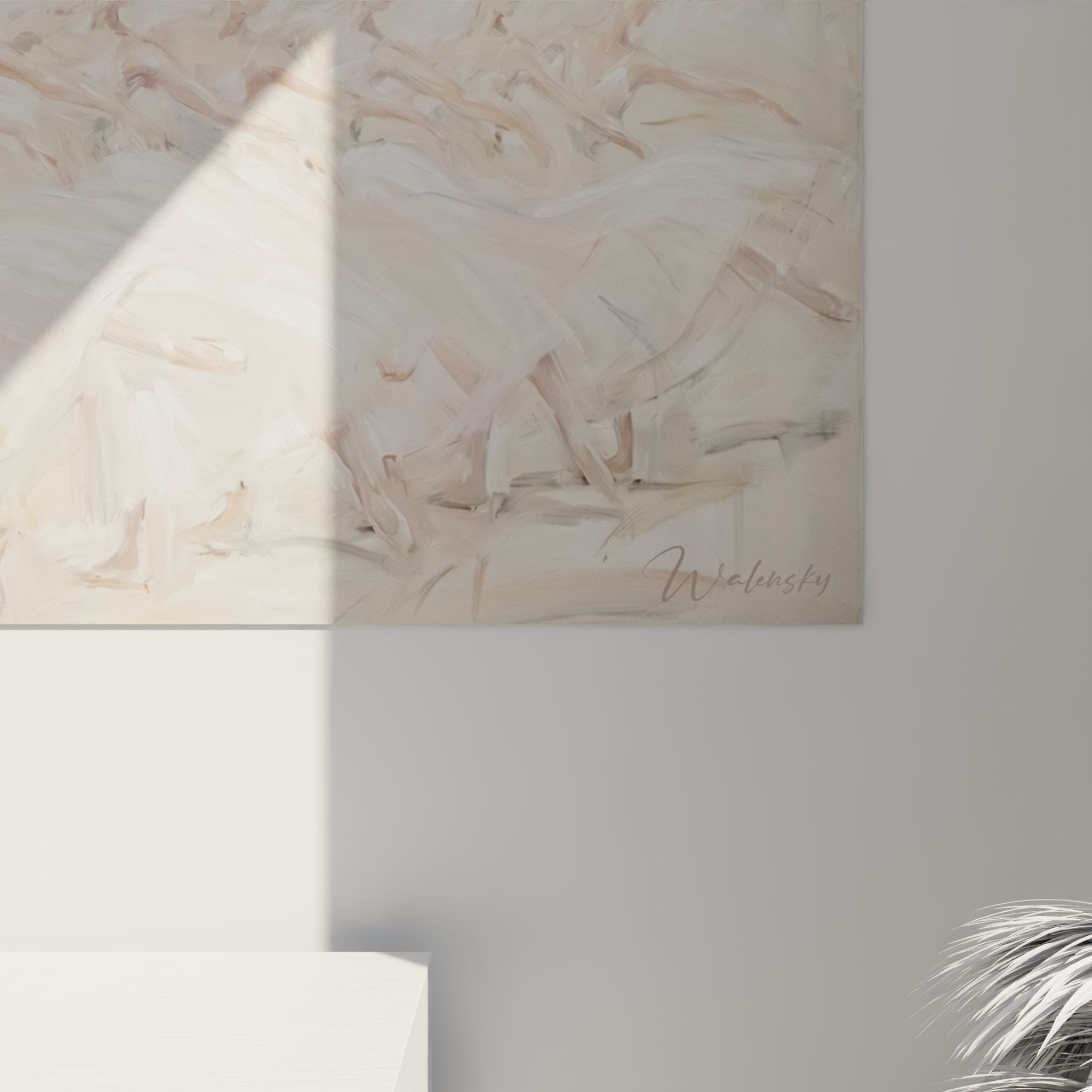 Vista d'insieme del quadro ballerine in tutu in un interno moderno ed elegante