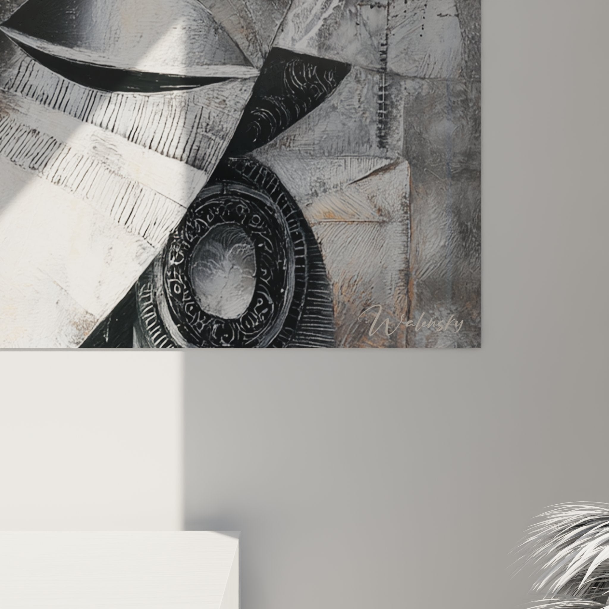 Vista d'insieme quadro panoramico maschere africane arte tribale decorazione etnica moderna