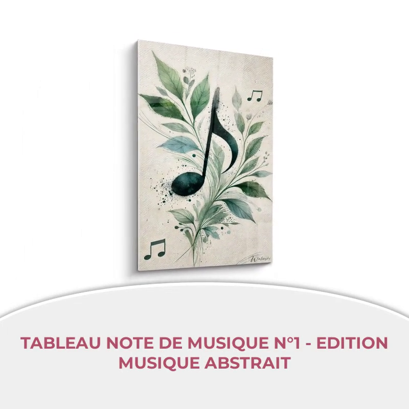 Tableau Note de Musique N°1 - Edition Musique Abstrait by@Outfy