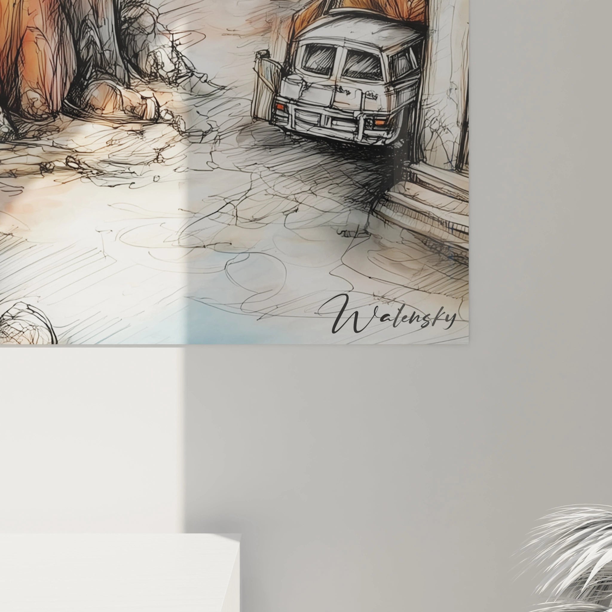 Tableau mural arbre généalogique africain de Walensky avec un design artistique et moderne