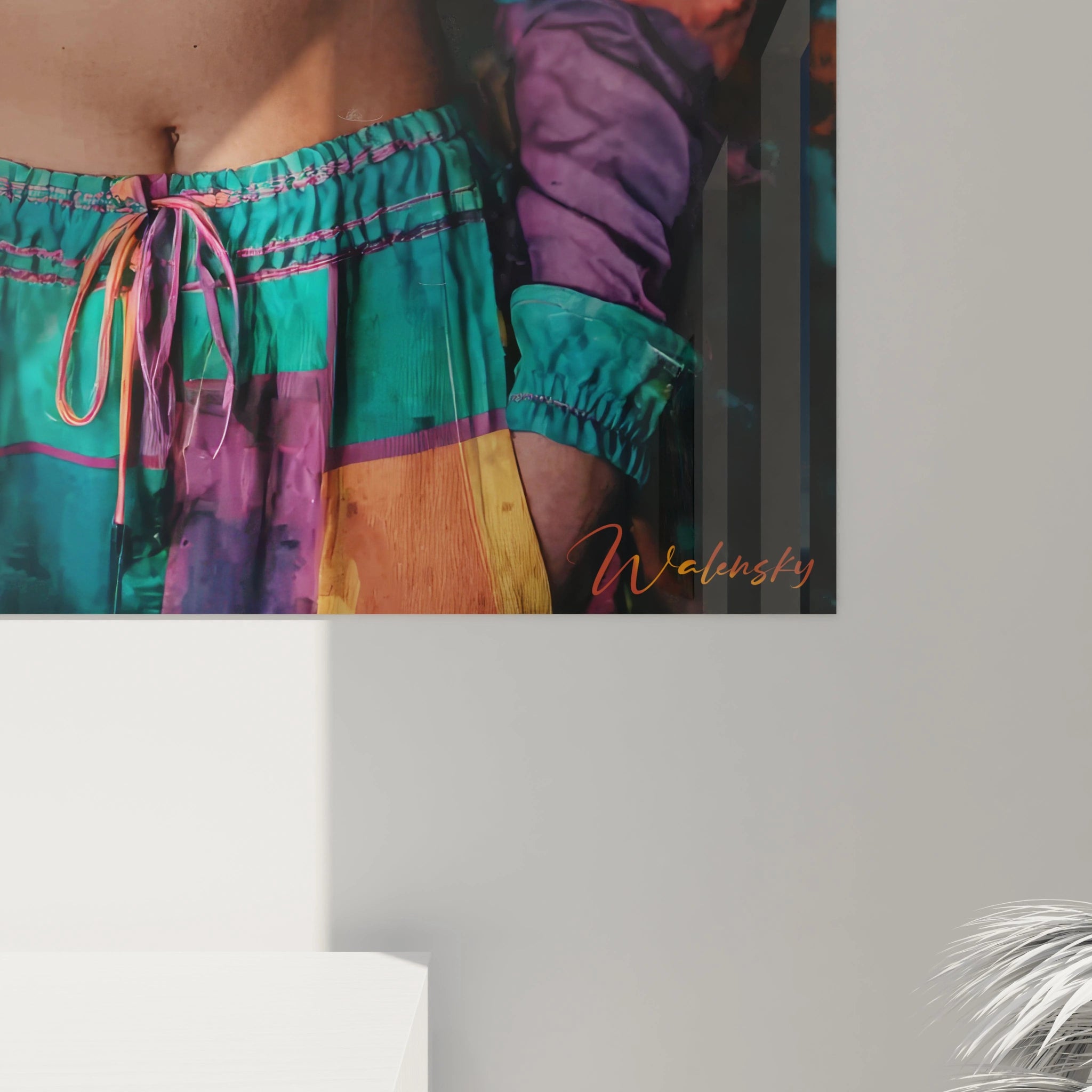 Tableau mural Walensky vibrant en couleurs représentant l'art de rue moderne