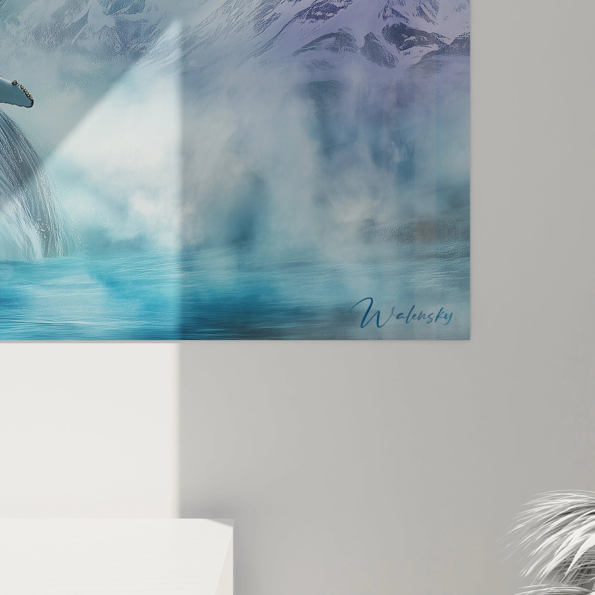 Tableau Baleine Chant des marées - édition baleine - Walensky