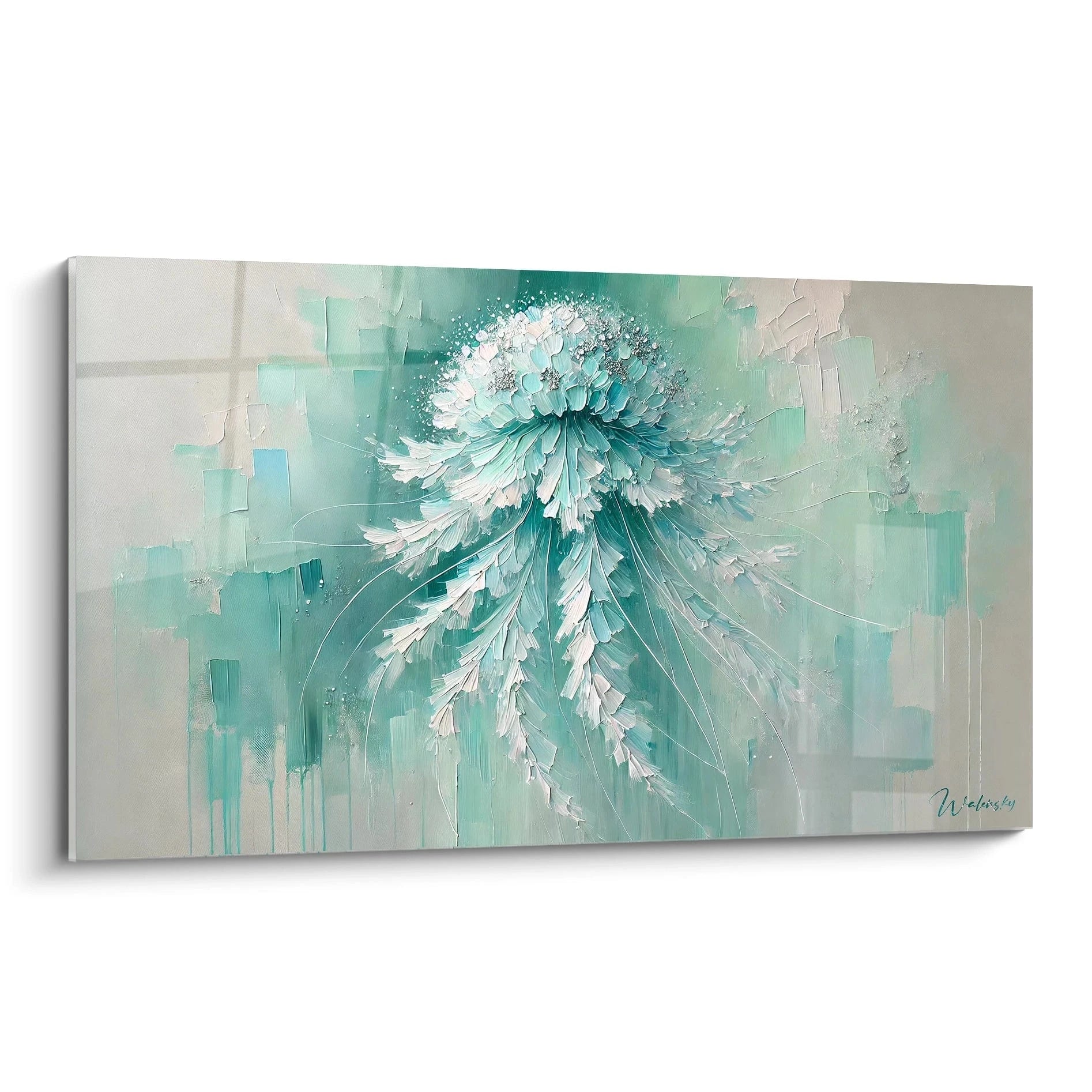 Découvrez le tableau méduse sous un nouvel angle. Ce chef-d'œuvre fascinant évoque la grâce d'une méduse flottant avec des tons apaisants qui transforment votre espace.