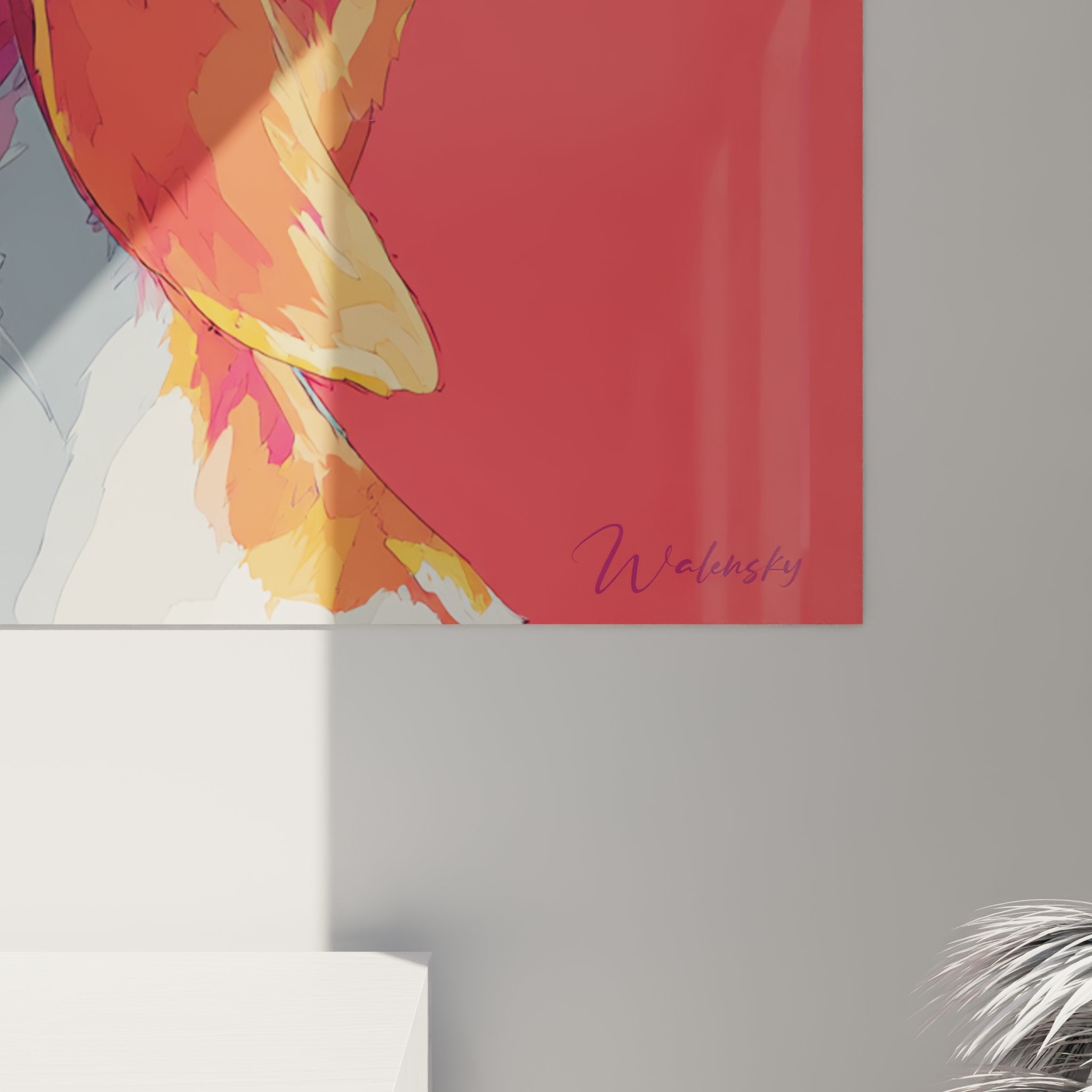 tableau beagle vue ensemble portrait chien pop art decoration interieur moderne coloree