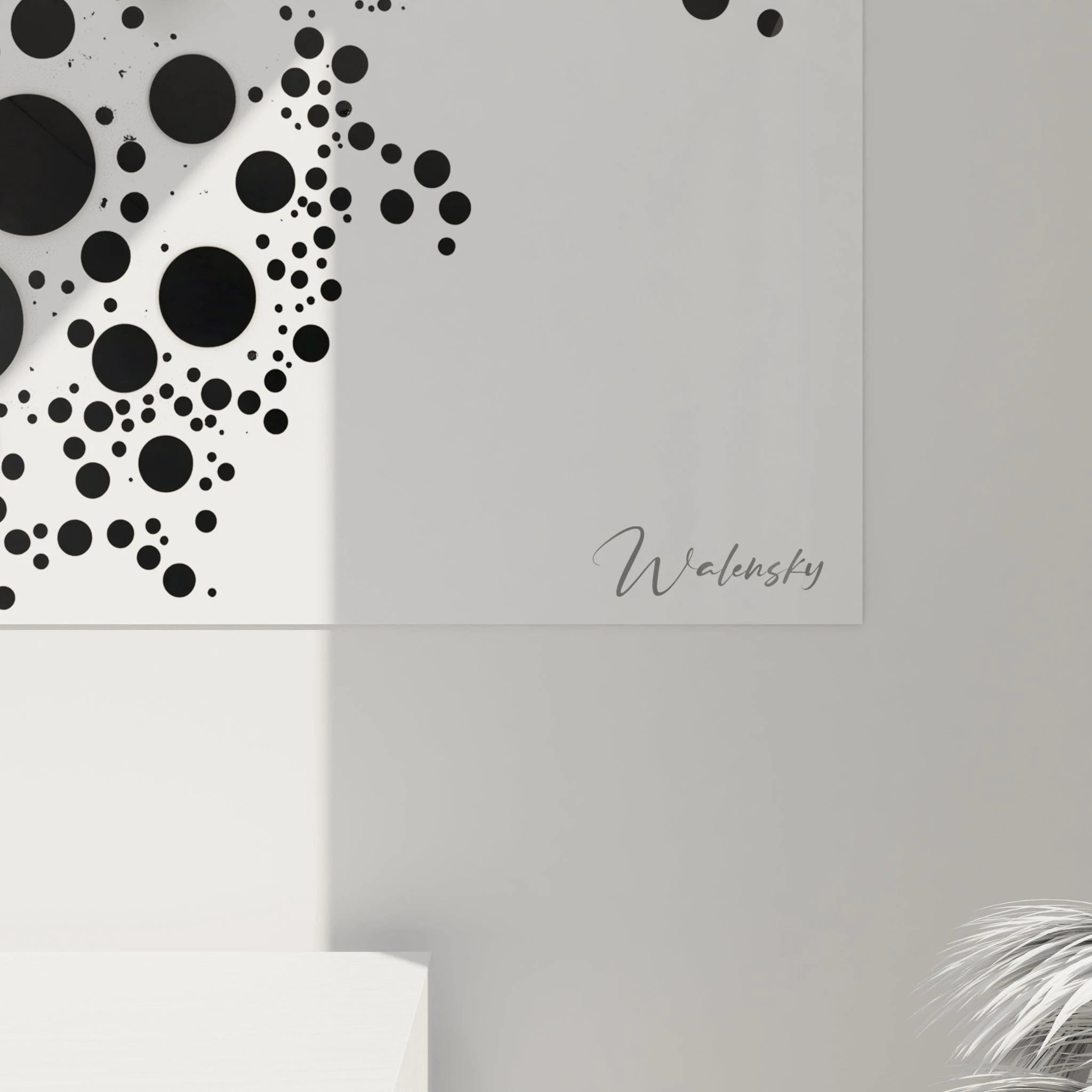 Tableau Beauté Fragile Éternelle - Edition Animaux Noir et Blanc - Walensky