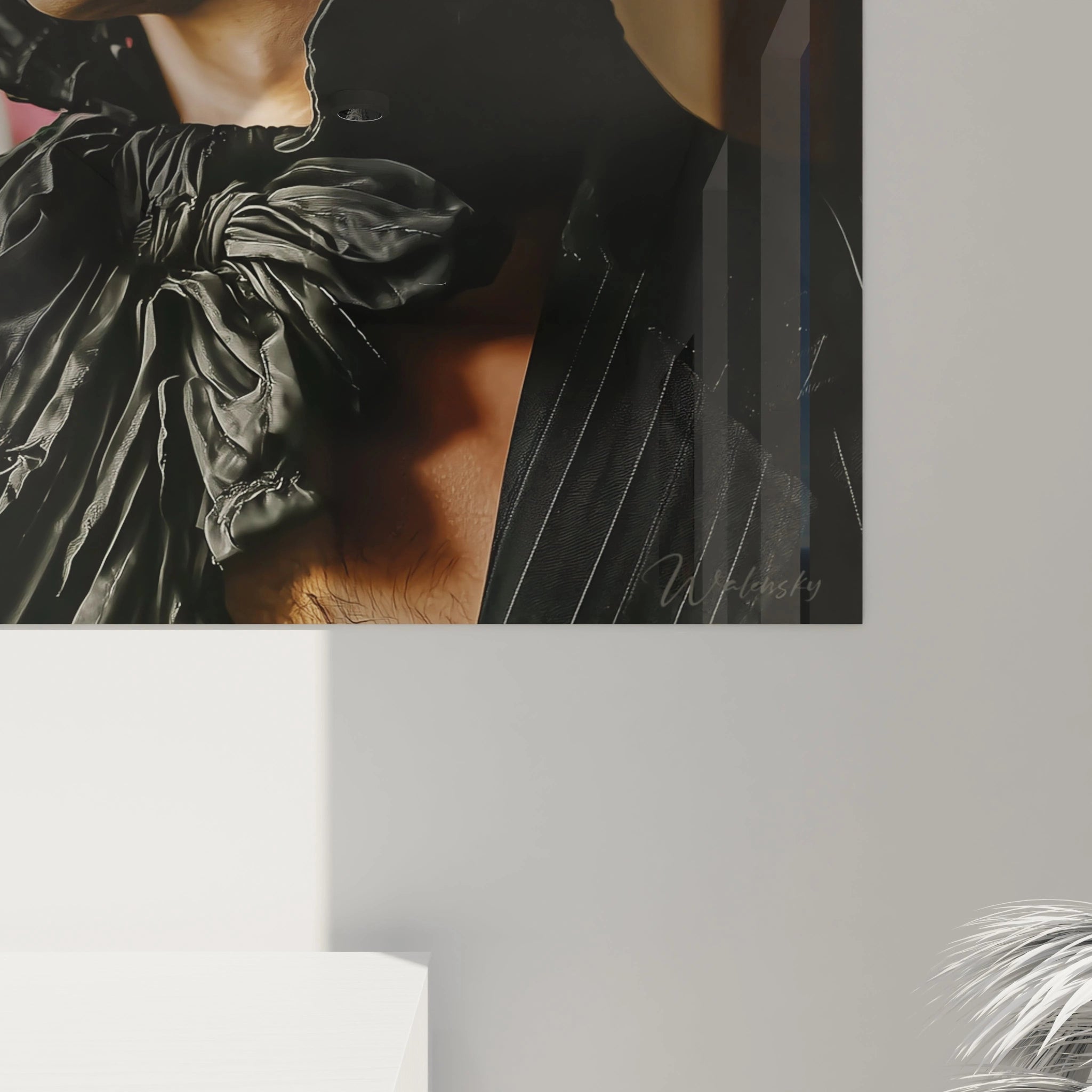 Tableau beauté homme de Walensky, portrait artistique d'un homme élégant avec un nœud papillon