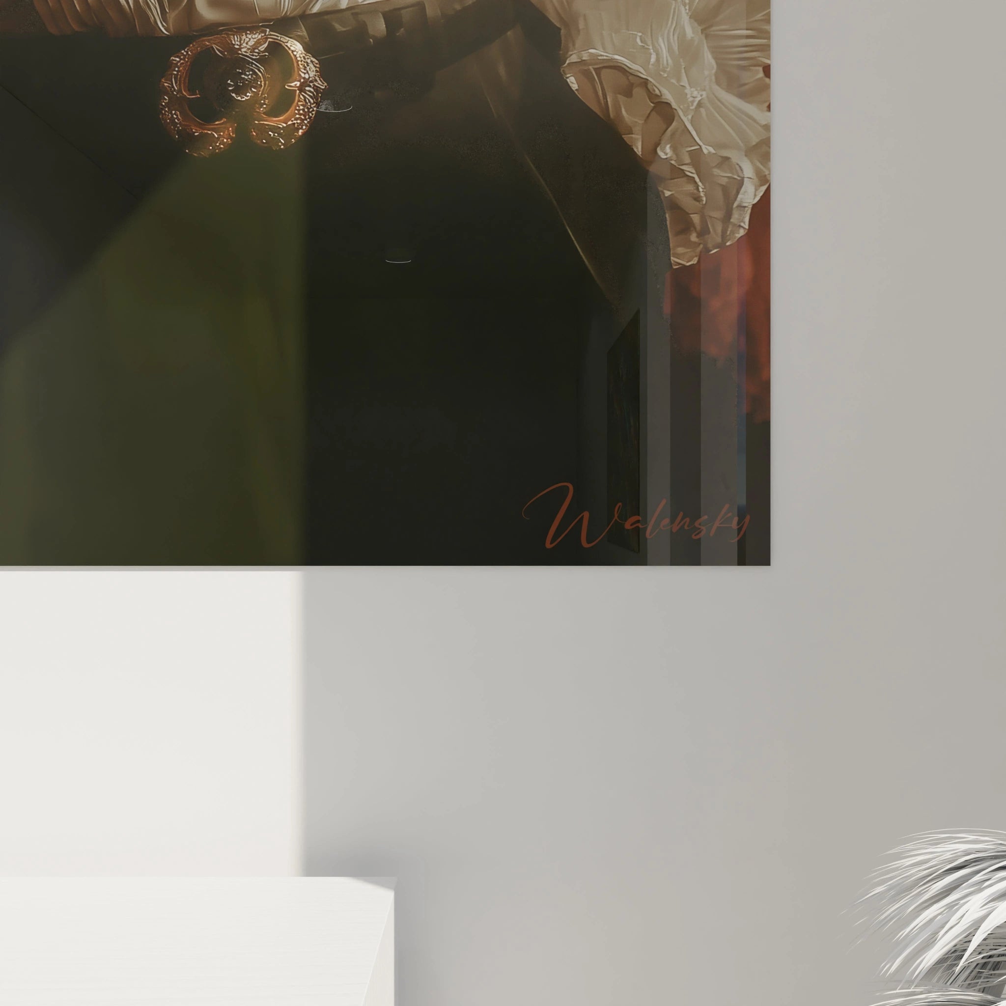 Tableau beauté masculine de Walensky, mettant en valeur des couleurs riches et un design moderne