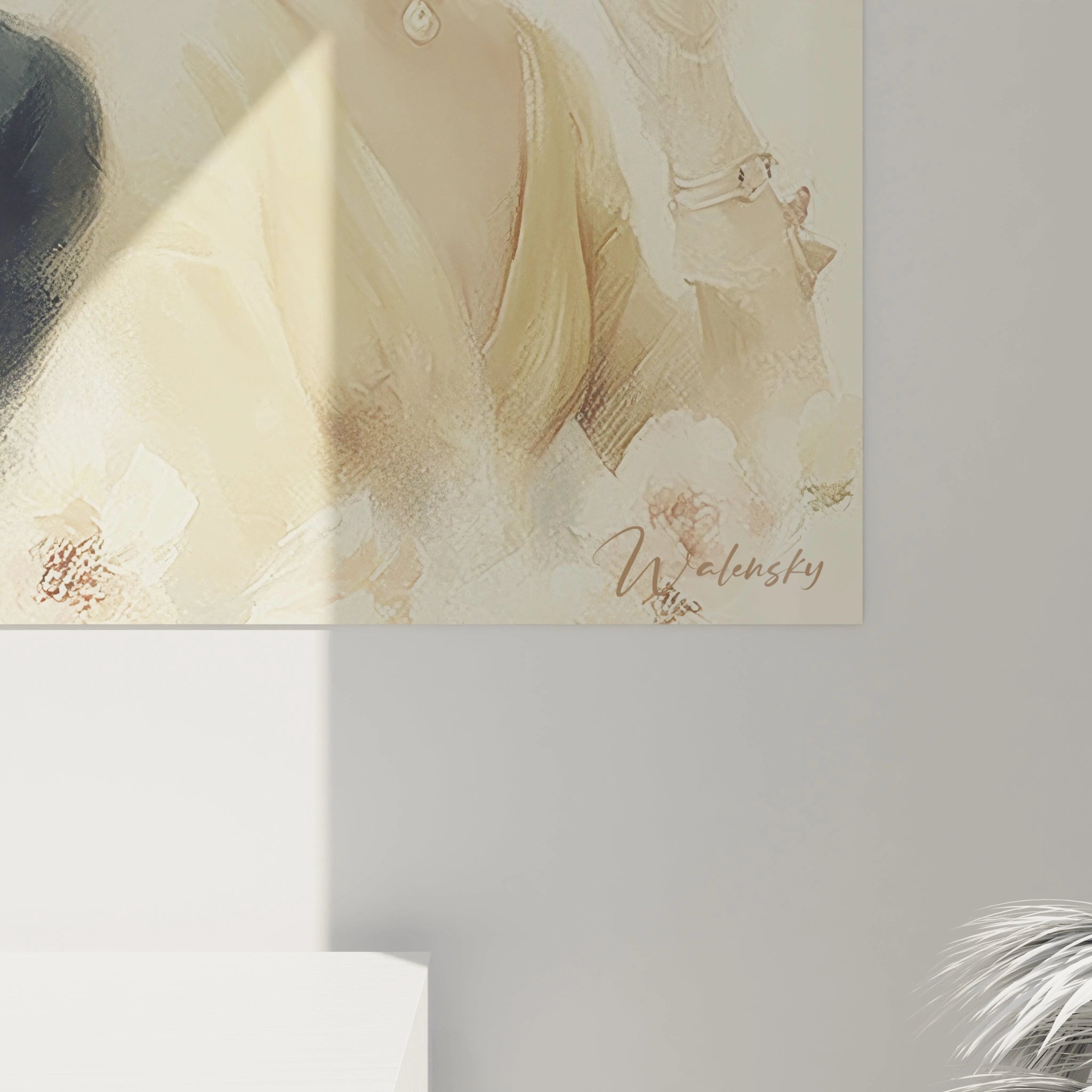 Tableau mural mode vintage femme de Walensky avec des couleurs douces et un style artistique élégant