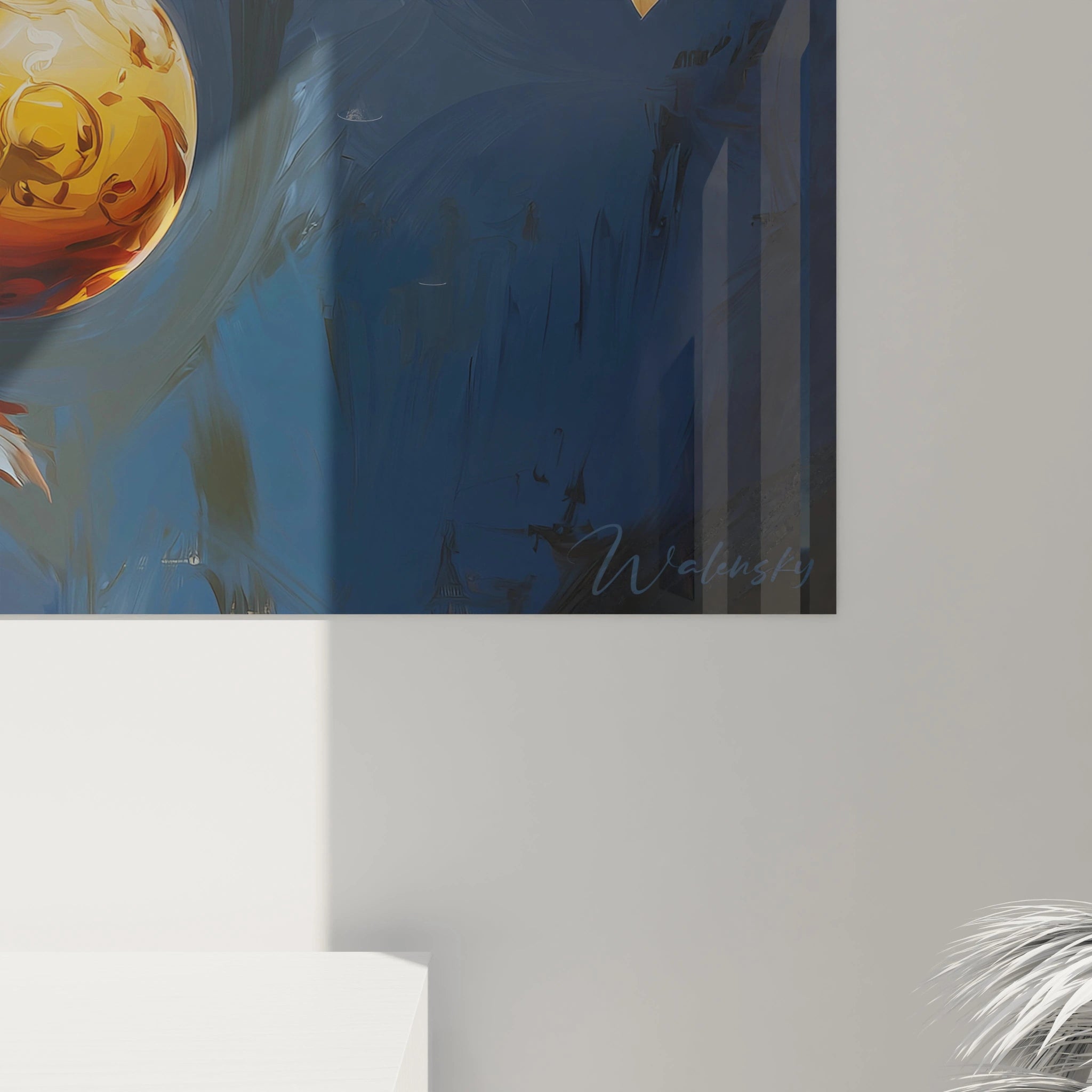 Tableau décoratif boules de Noël en couleurs vives, idéal pour une décoration festive