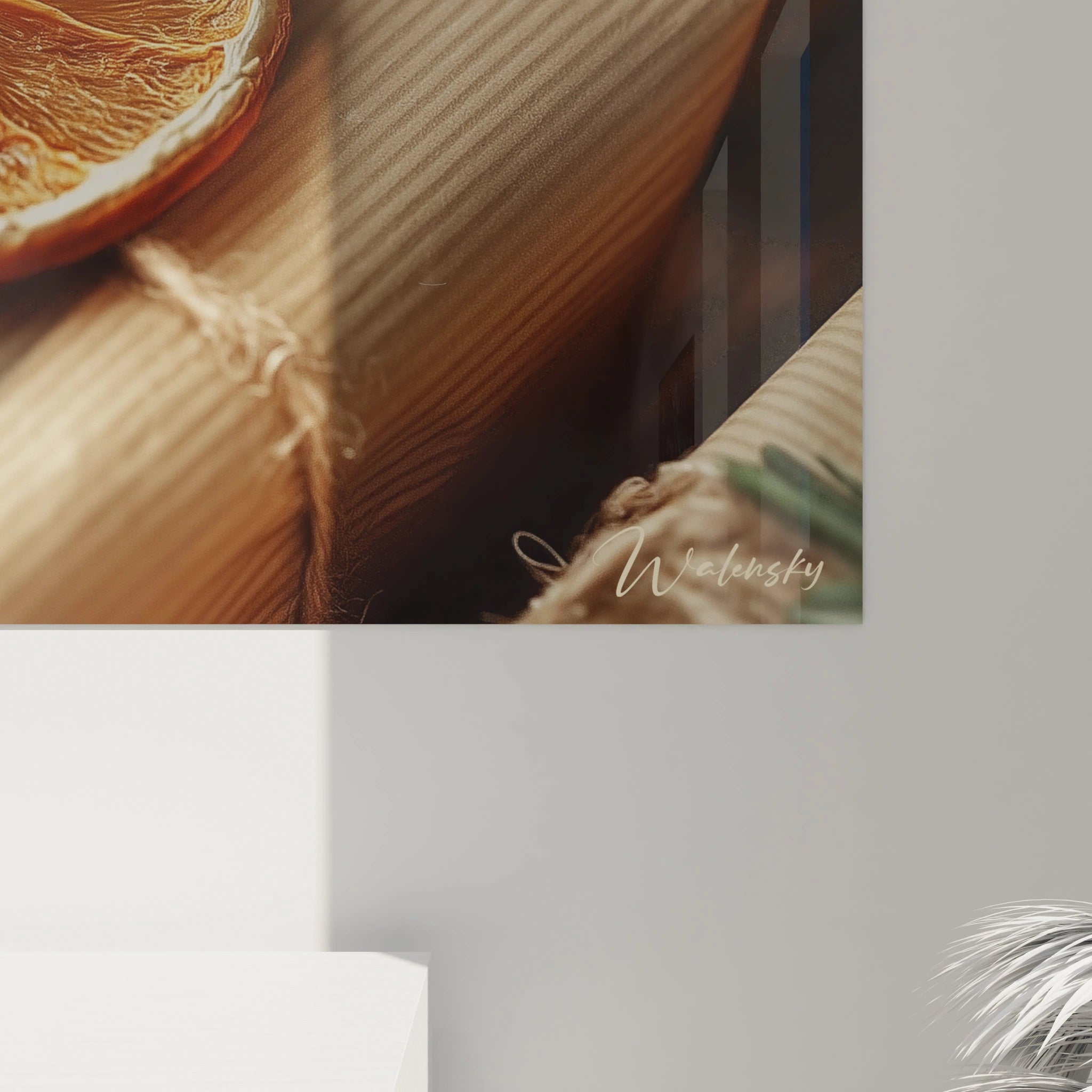 Tableau mural Noël agrumes confits de Walensky avec des détails chaleureux et colorés