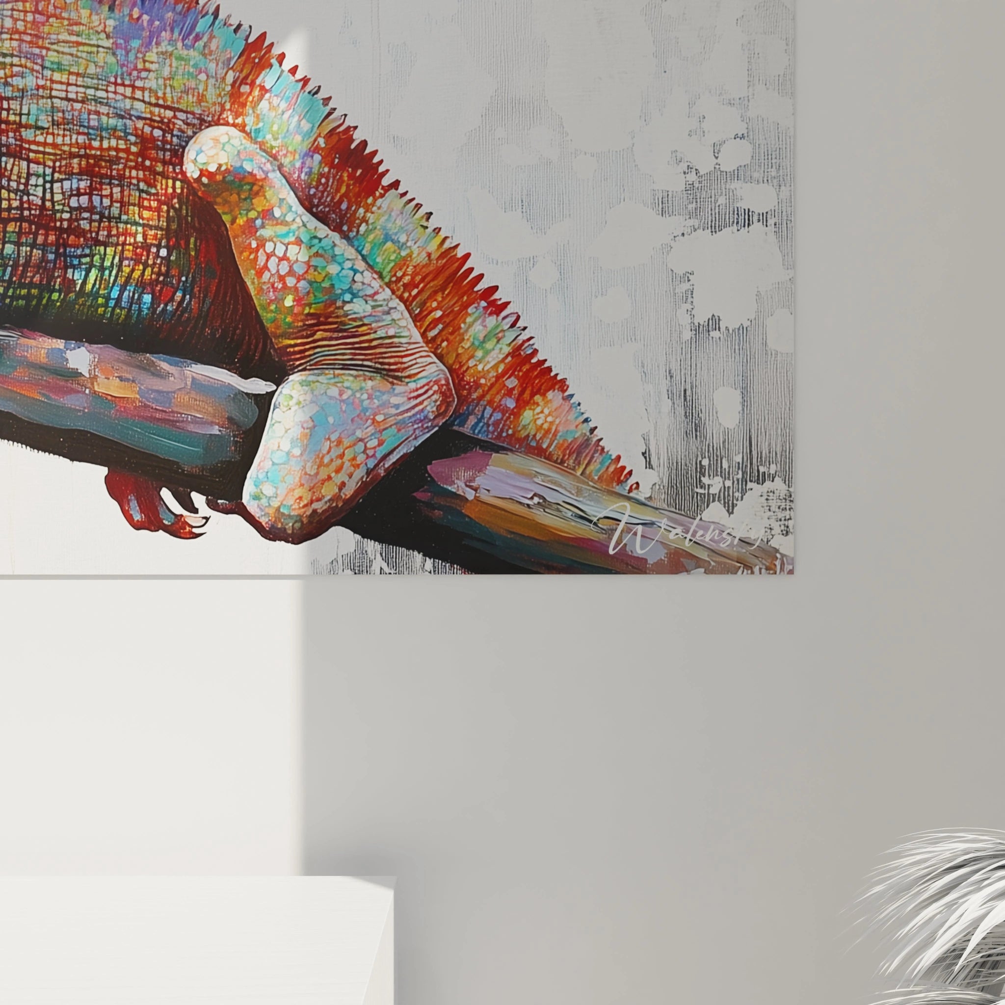 Tableau Caméléon éclat de l'invisible - édition caméléon - Walensky