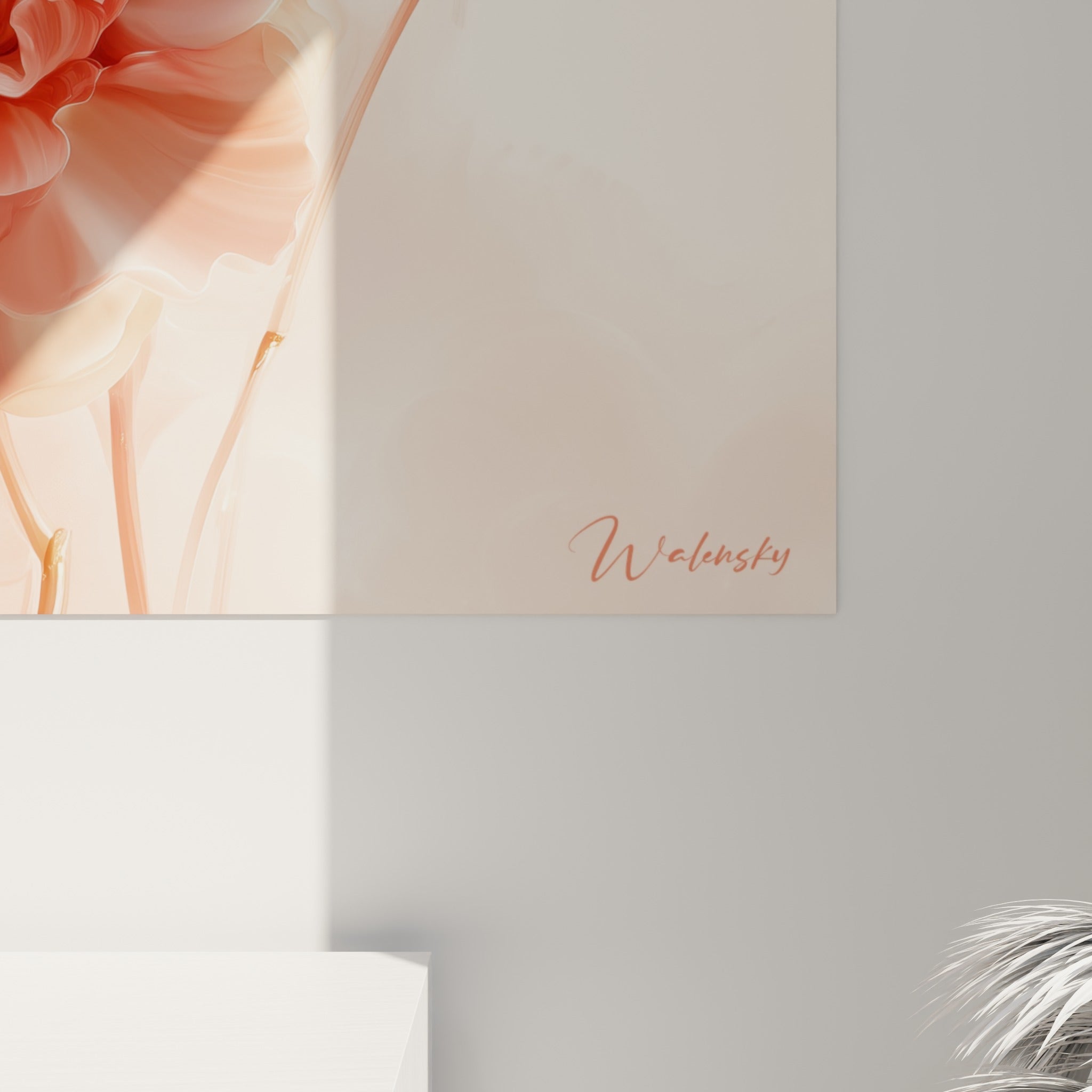 Pétales de camélia en aquarelle rouge et doré révélant les nuances subtiles et le grain de la matière peinte