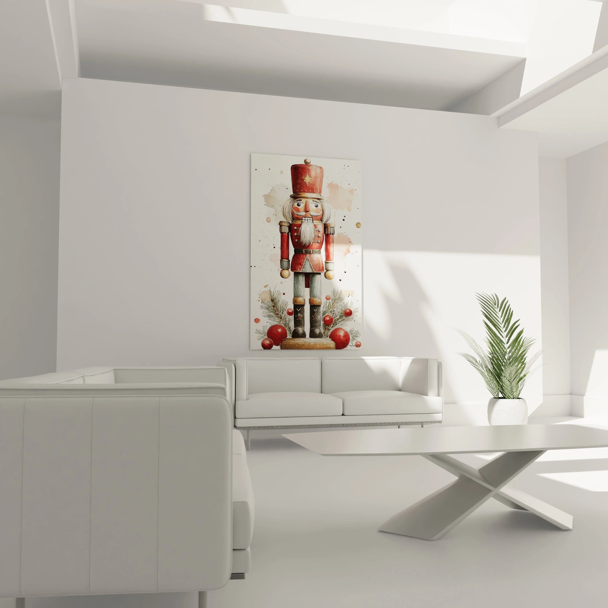 Tableau mural casse-noisette Noël décoratif avec des couleurs vives pour embellir votre intérieur.
