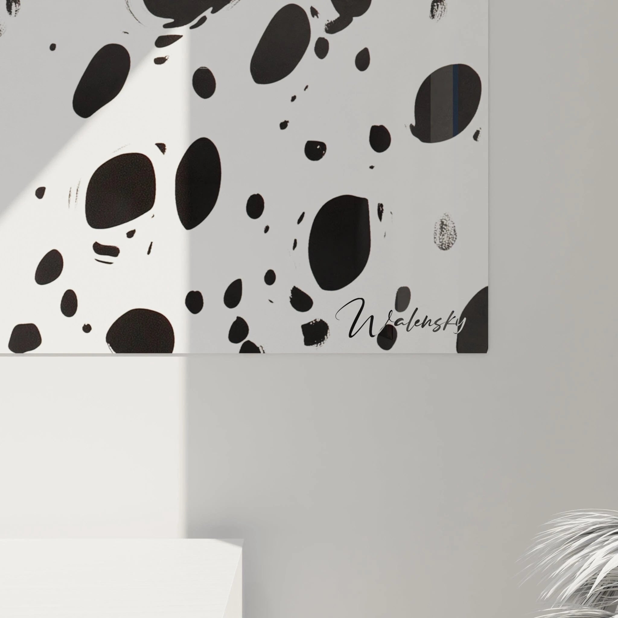 Tableau tacheté noir et blanc de Walensky, style moderne pour décorer votre intérieur