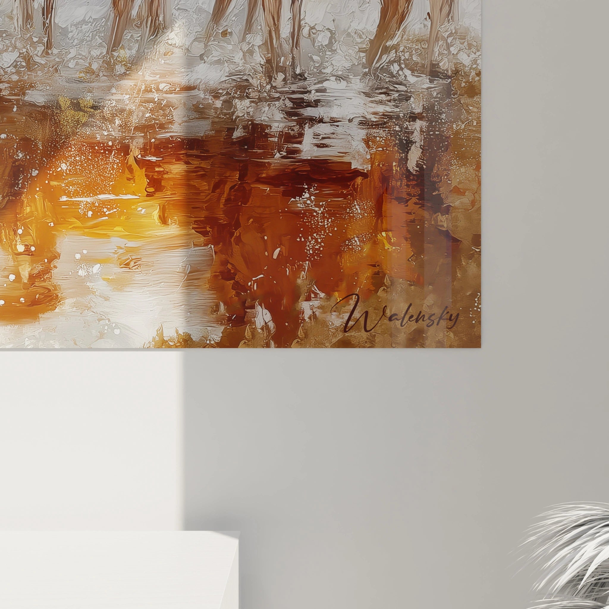 Tableau Cerfs Coursiers nobles - édition Noel - Walensky