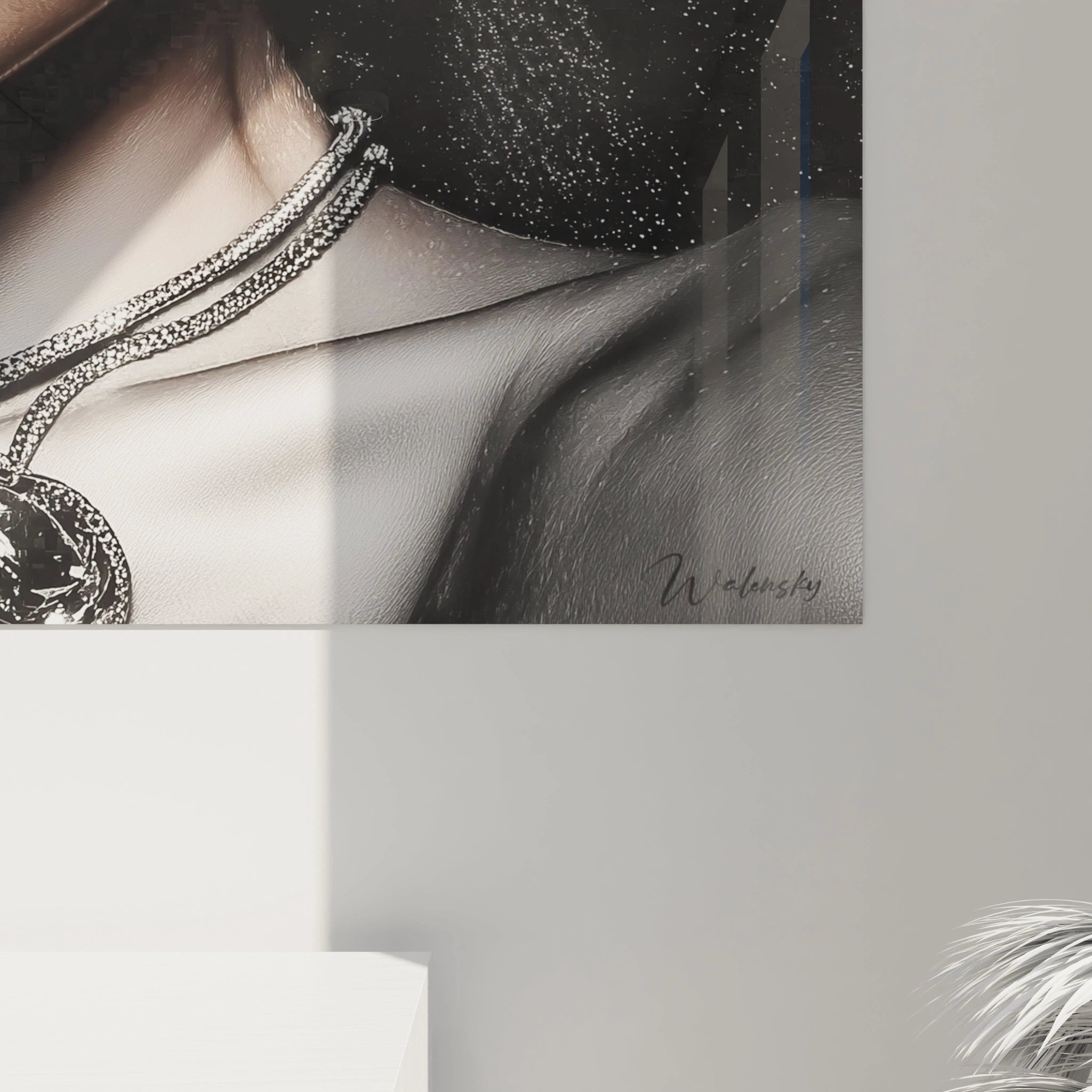 Tableau design bijoux scintillants de Walensky mettant en avant des détails exquis et élégants.