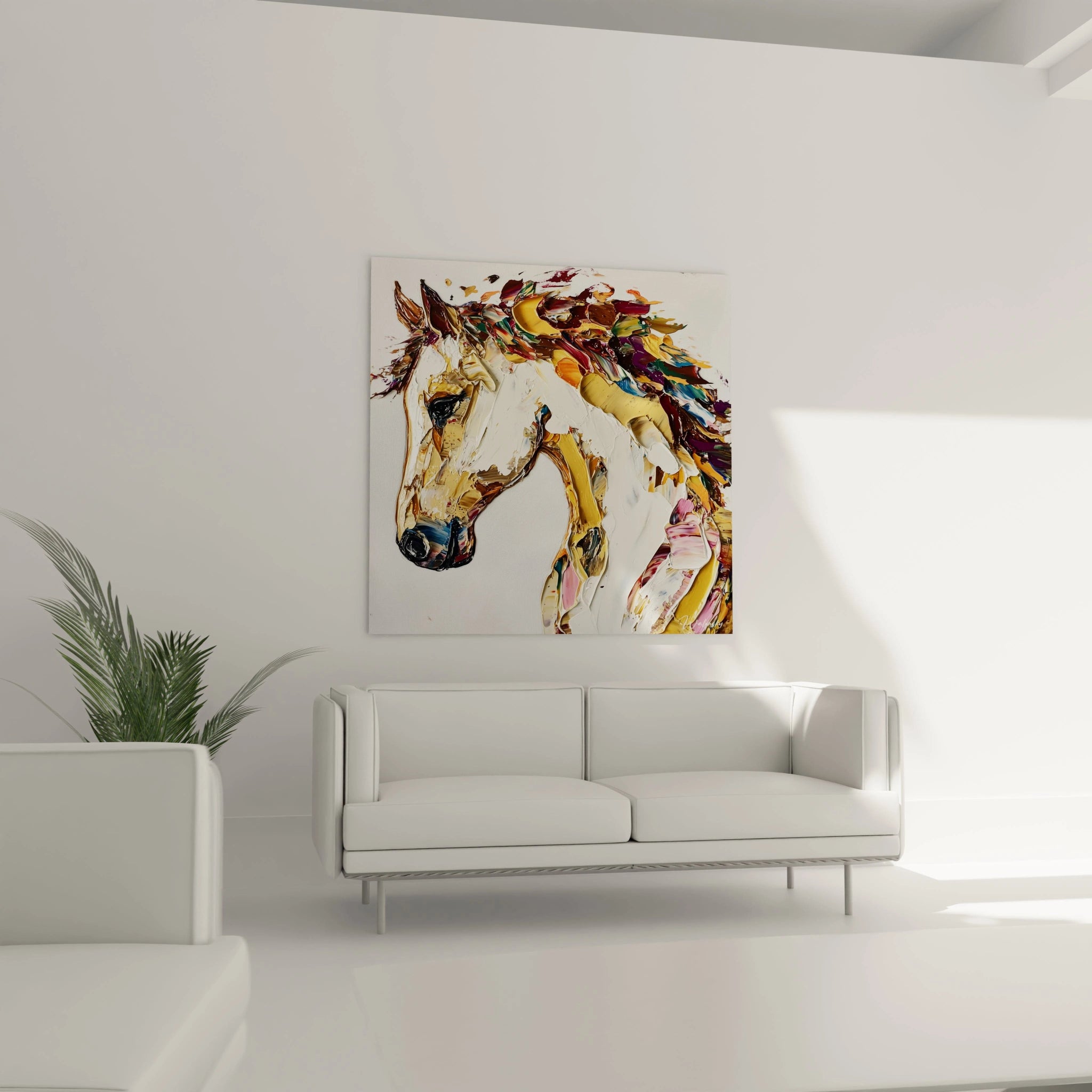Tableau Cheval Émotion pure - édition cheval - Walensky