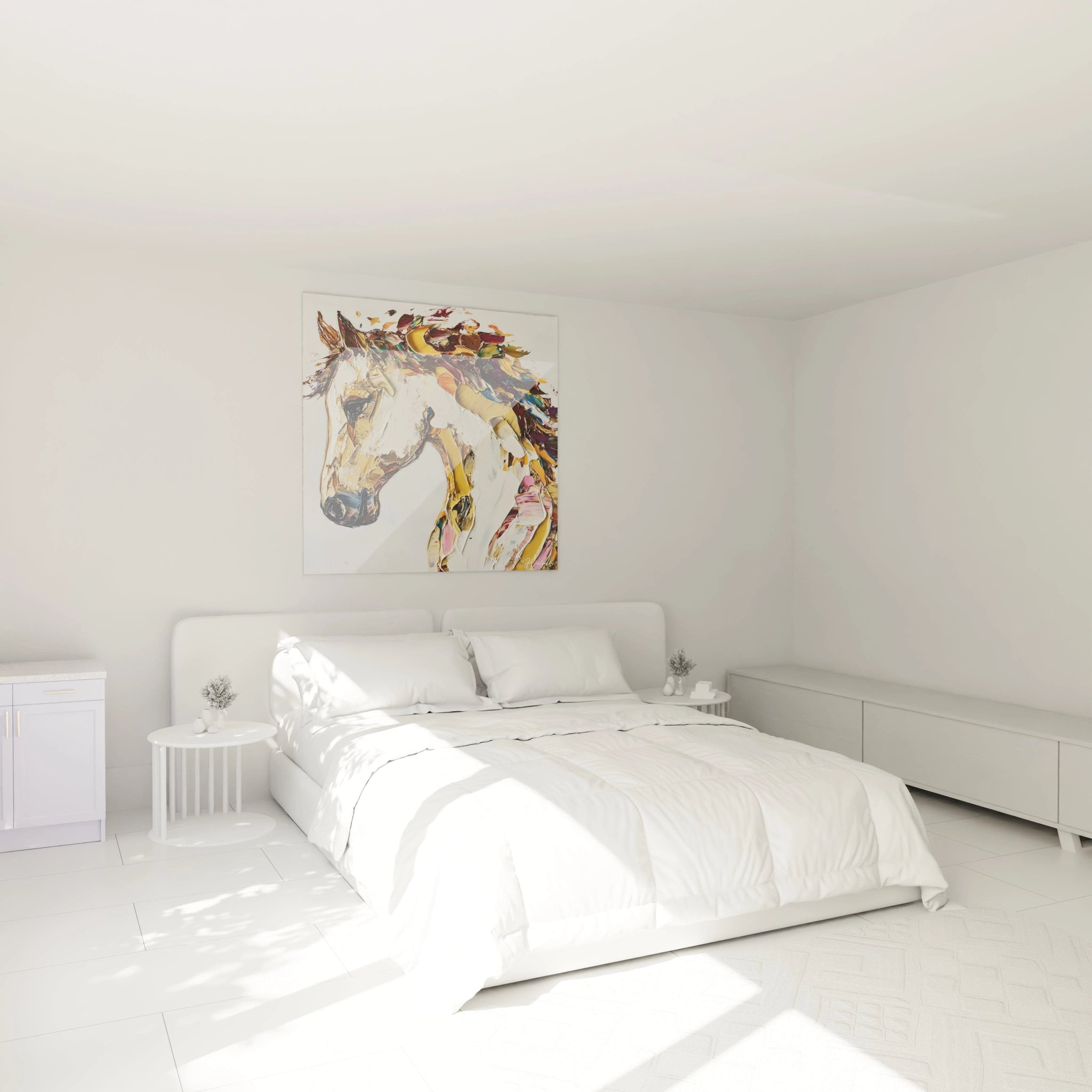 Tableau cheval Walensky coloré pour ajouter une touche artistique à votre chambre