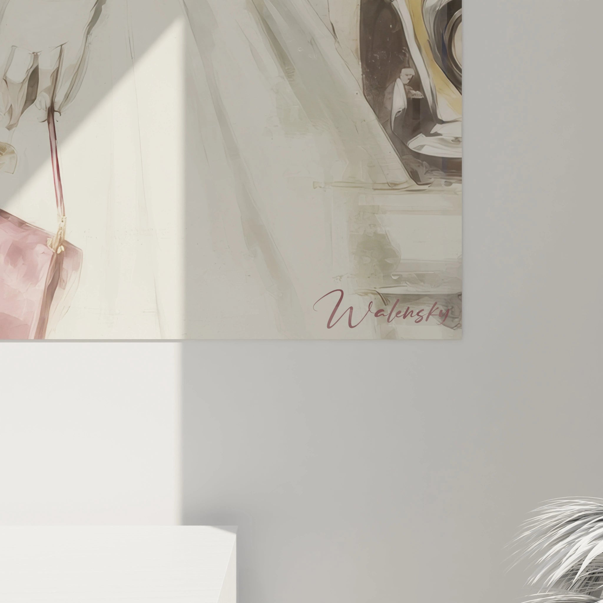 Tableau parisien chic vintage de Walensky, représentant un style élégant avec une touche artistique