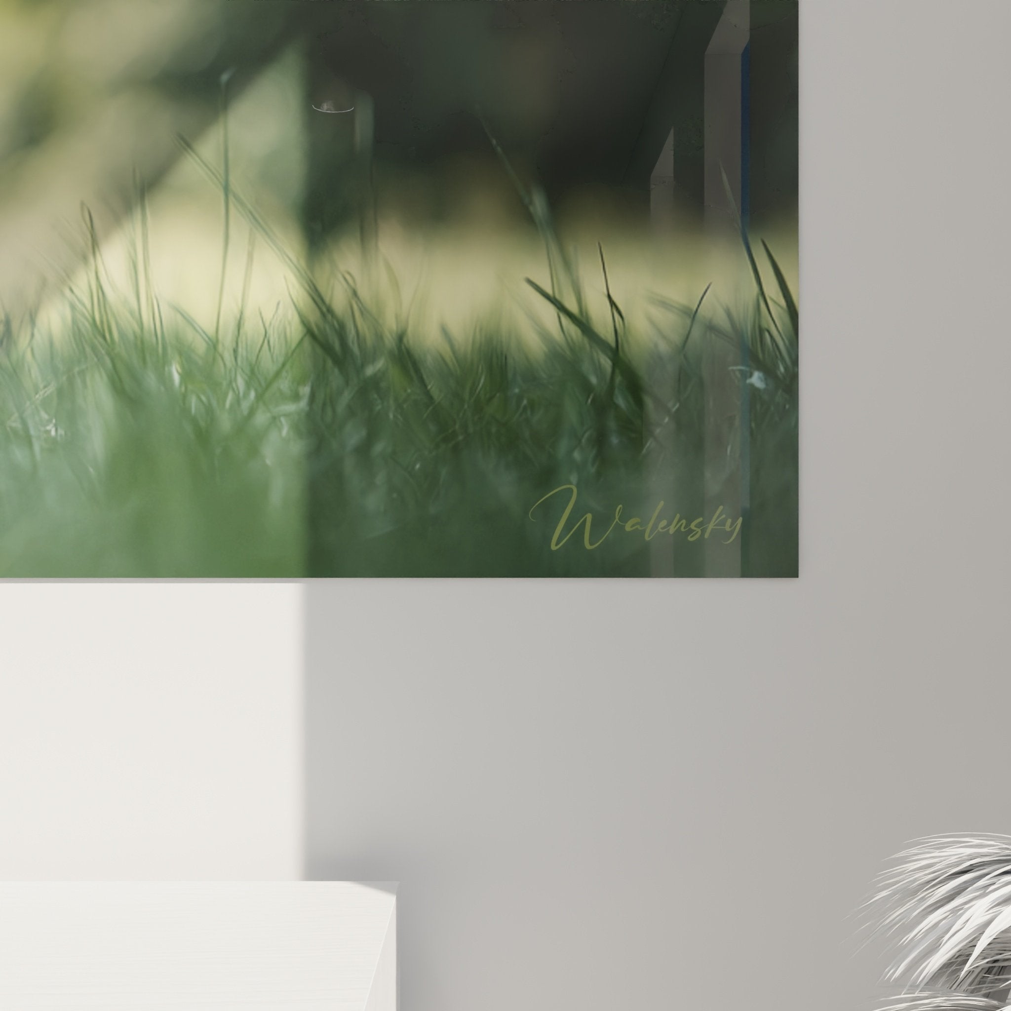 Vue d'ensemble tableau Boxer dans salon contemporain decoration murale chien