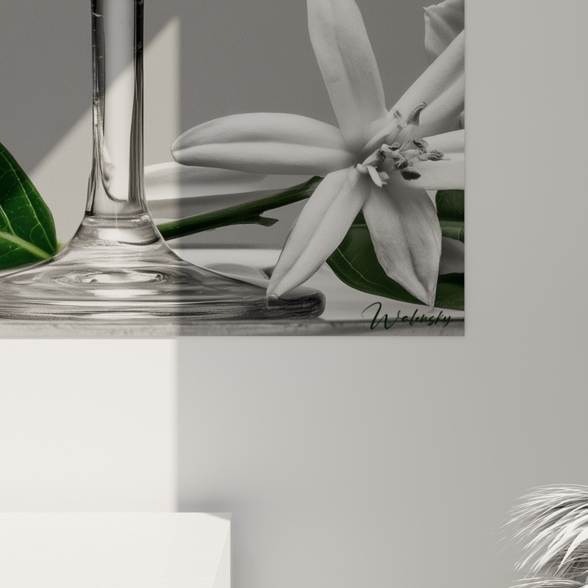 Détail du citron vert texturé et des perles de fraîcheur sur la coupe verte du tableau cocktail