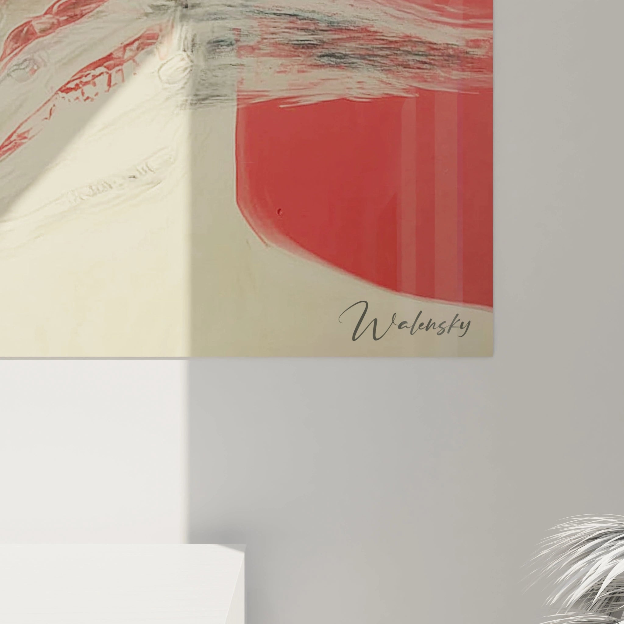 Tableau crâne Angoisse blanche - édition vanité - Walensky