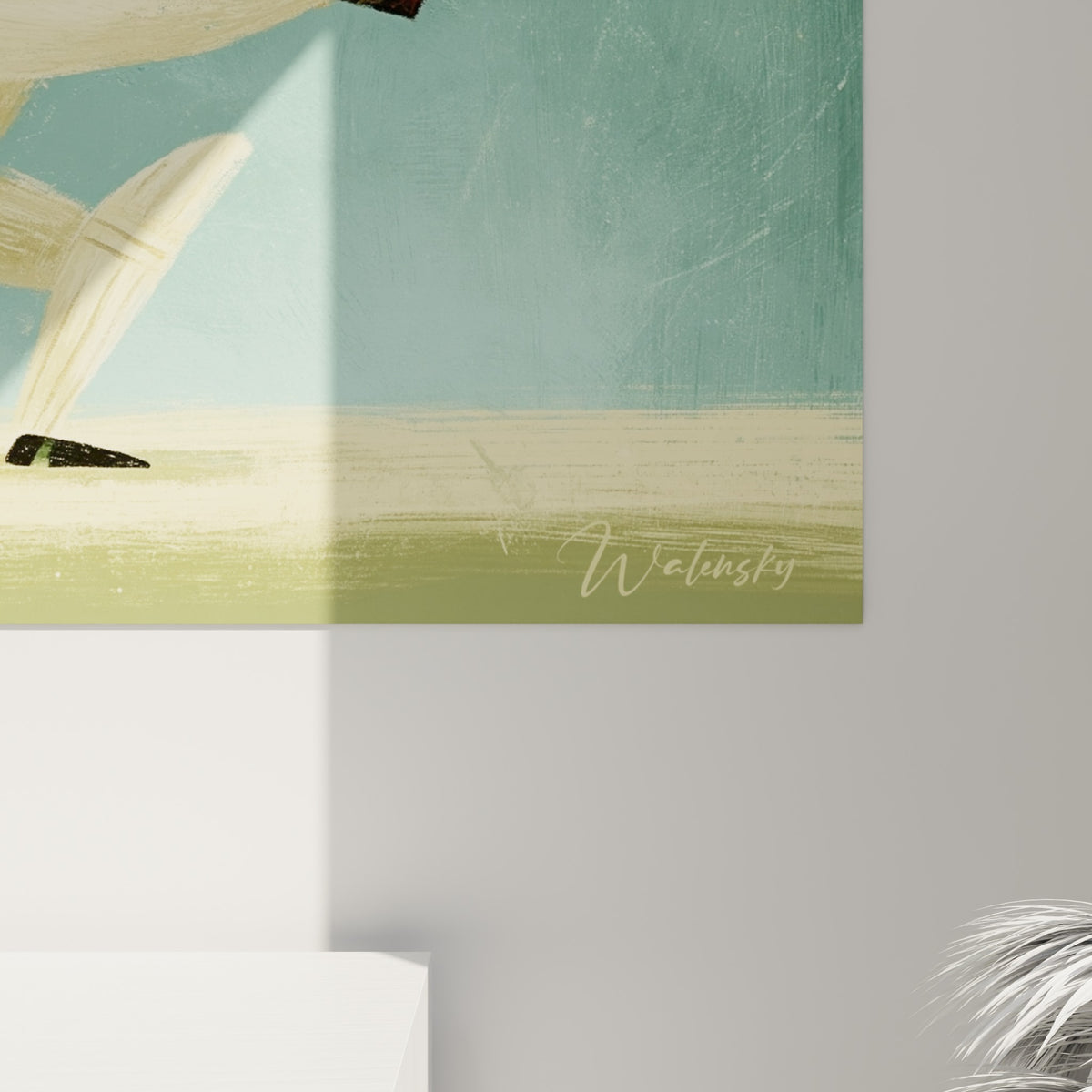 Détail des empâtements dorés et de la texture granuleuse autour de la balle orange incandescente
