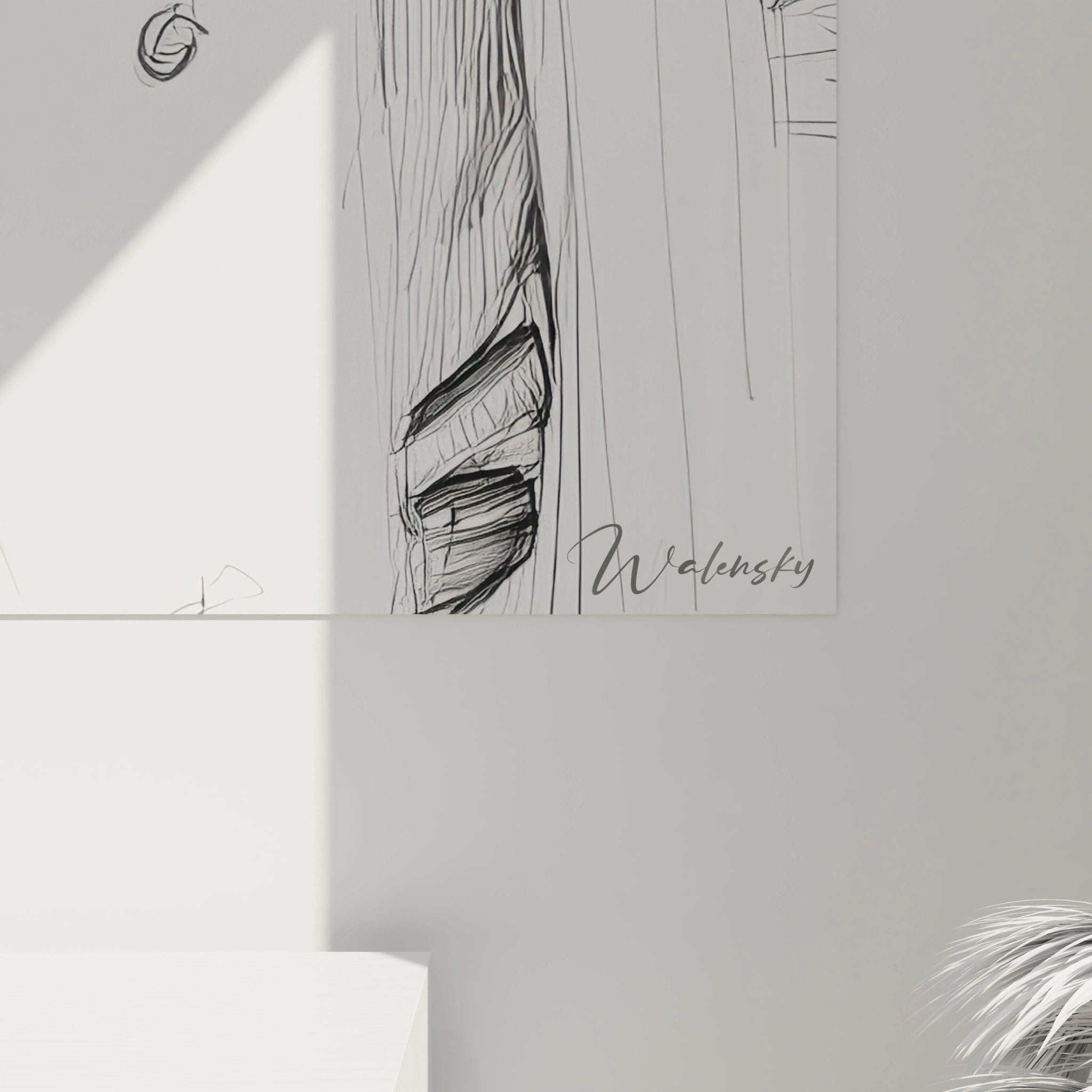 Tableau mural illustration mode homme de Walensky avec un design élégant et moderne