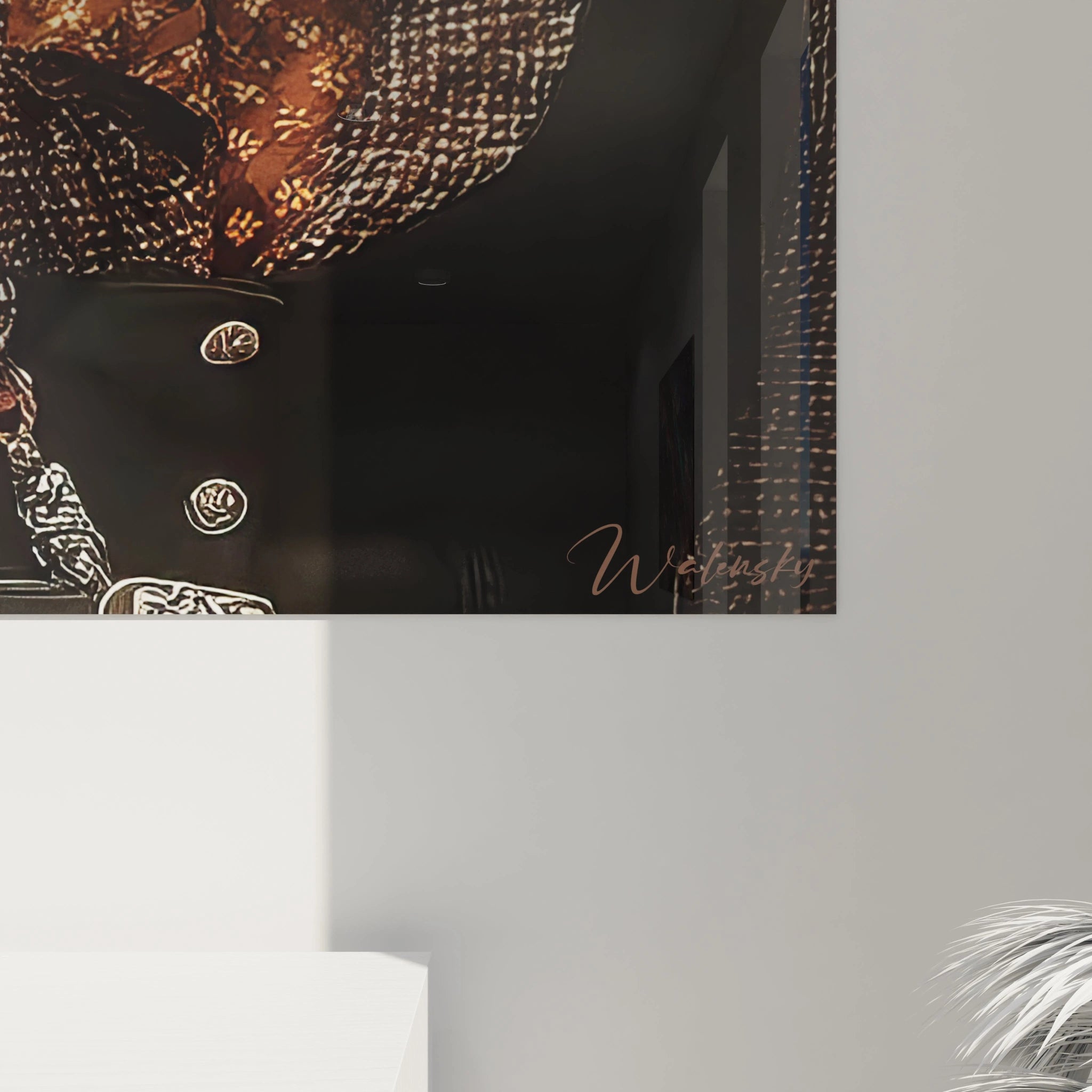 Tableau dame de Paris vintage de Walensky, idéal pour décorer votre mur avec élégance