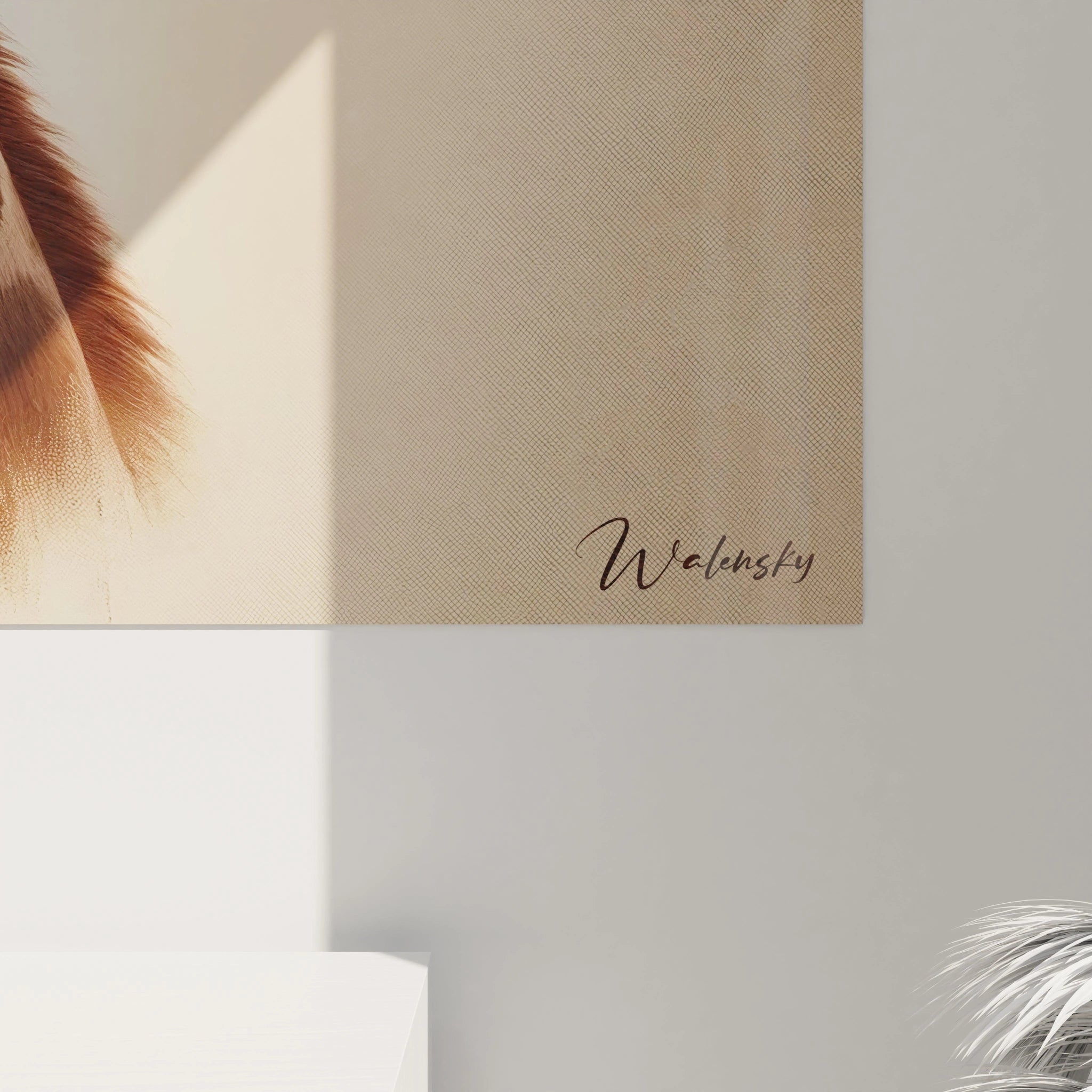 En vue rapprochée, le tableau girafe dévoile la précision du pelage et l'expression douce de l'animal. Chaque détail accentue l'illusion de réalité, rendant ce tableau idéal pour une décoration raffinée.