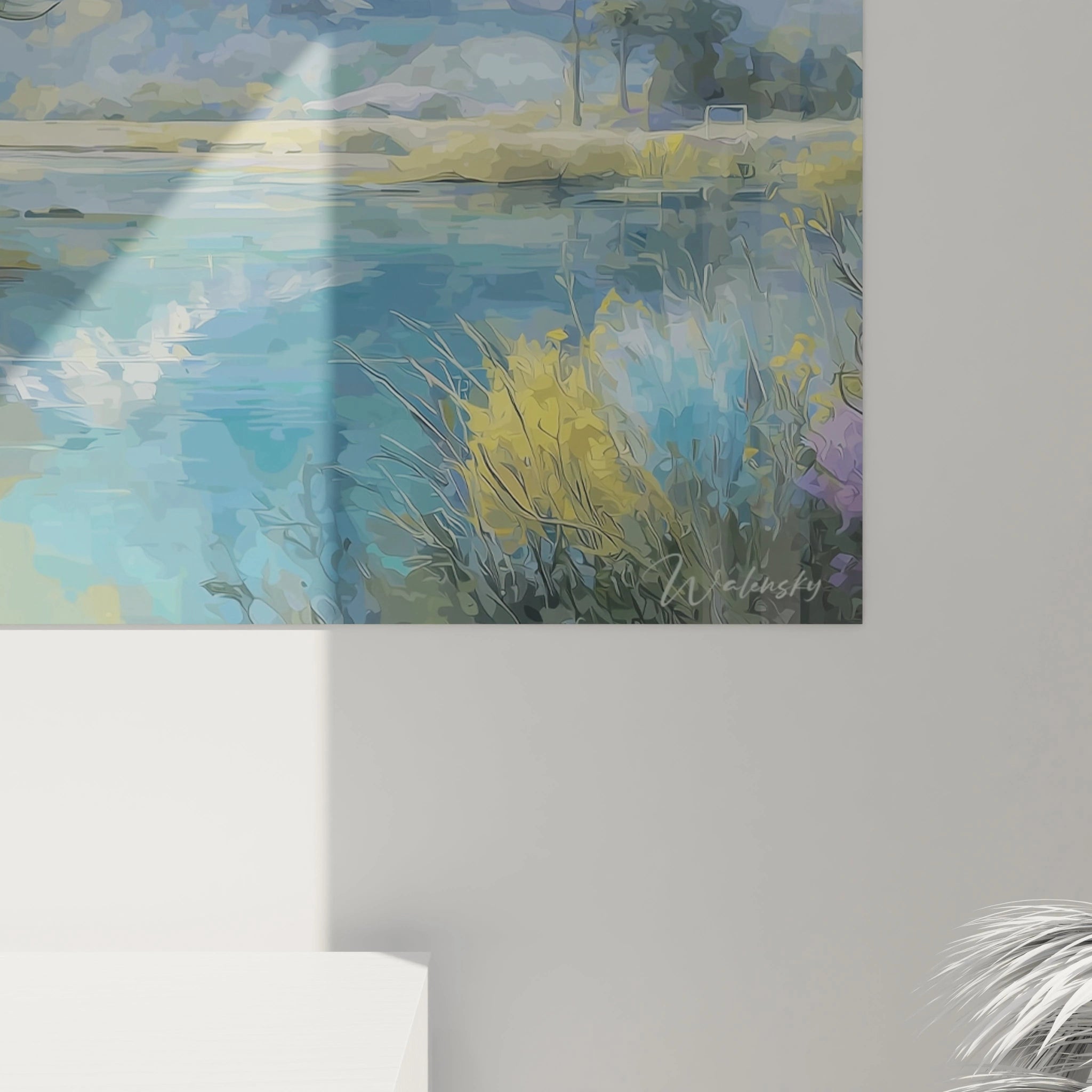 Tableau éléphant africain de Walensky, décor mural coloré et artistique pour intérieur moderne