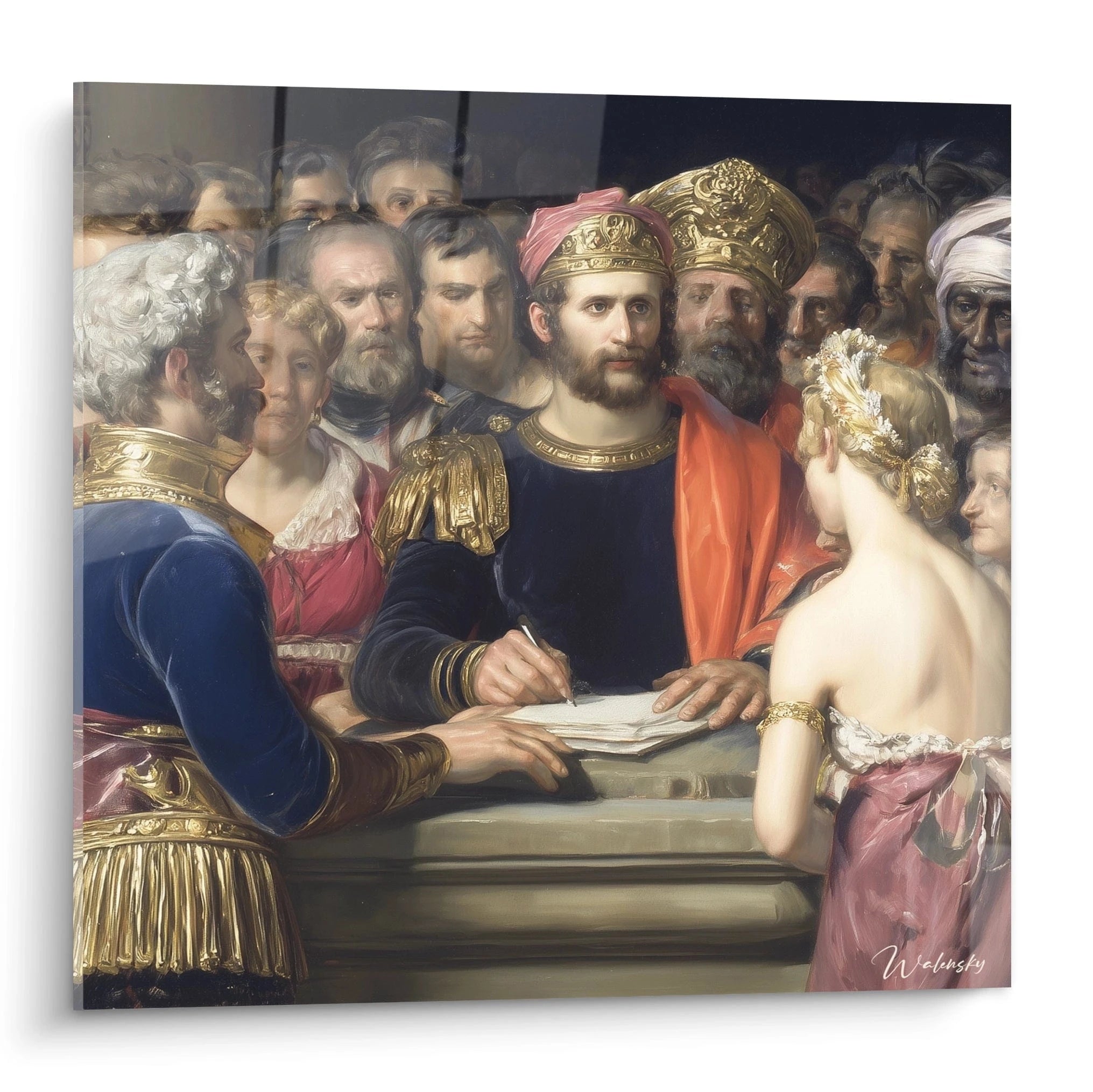 Tableau Empereur Couronne Dorée - édition néo classique - Walensky